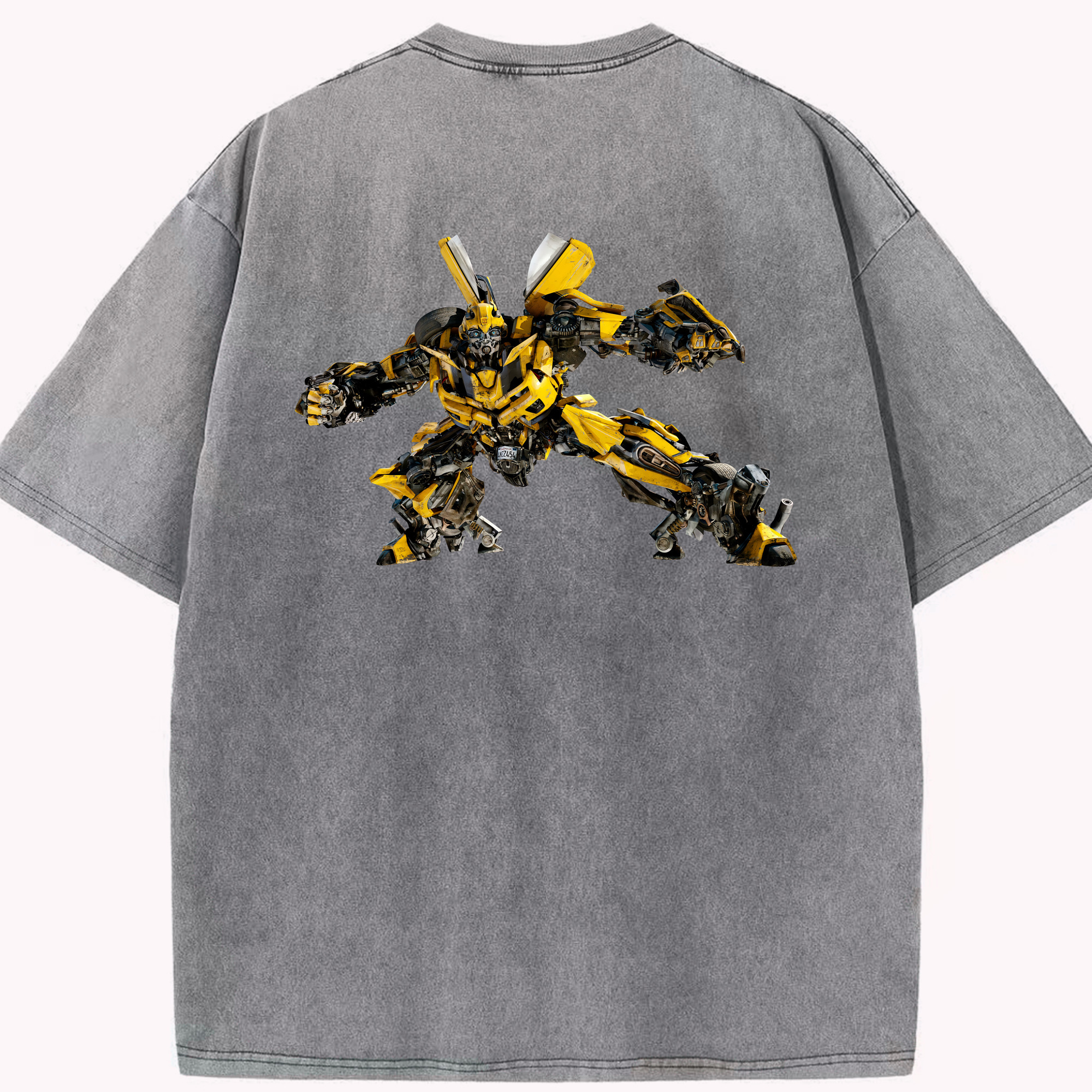 （画像用） Transformers トランスフォーマー 綿100% ヴィンテージ風 半袖Tシャツ（背面プリント）