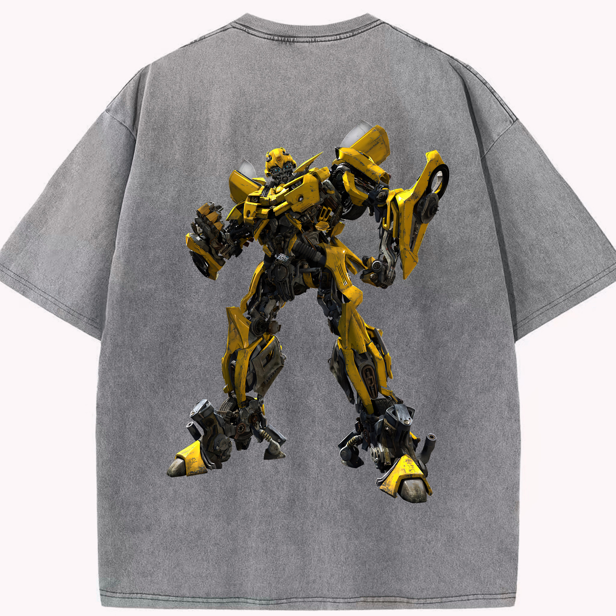 （画像用） Transformers トランスフォーマー 綿100% ヴィンテージ風 半袖Tシャツ（背面プリント）