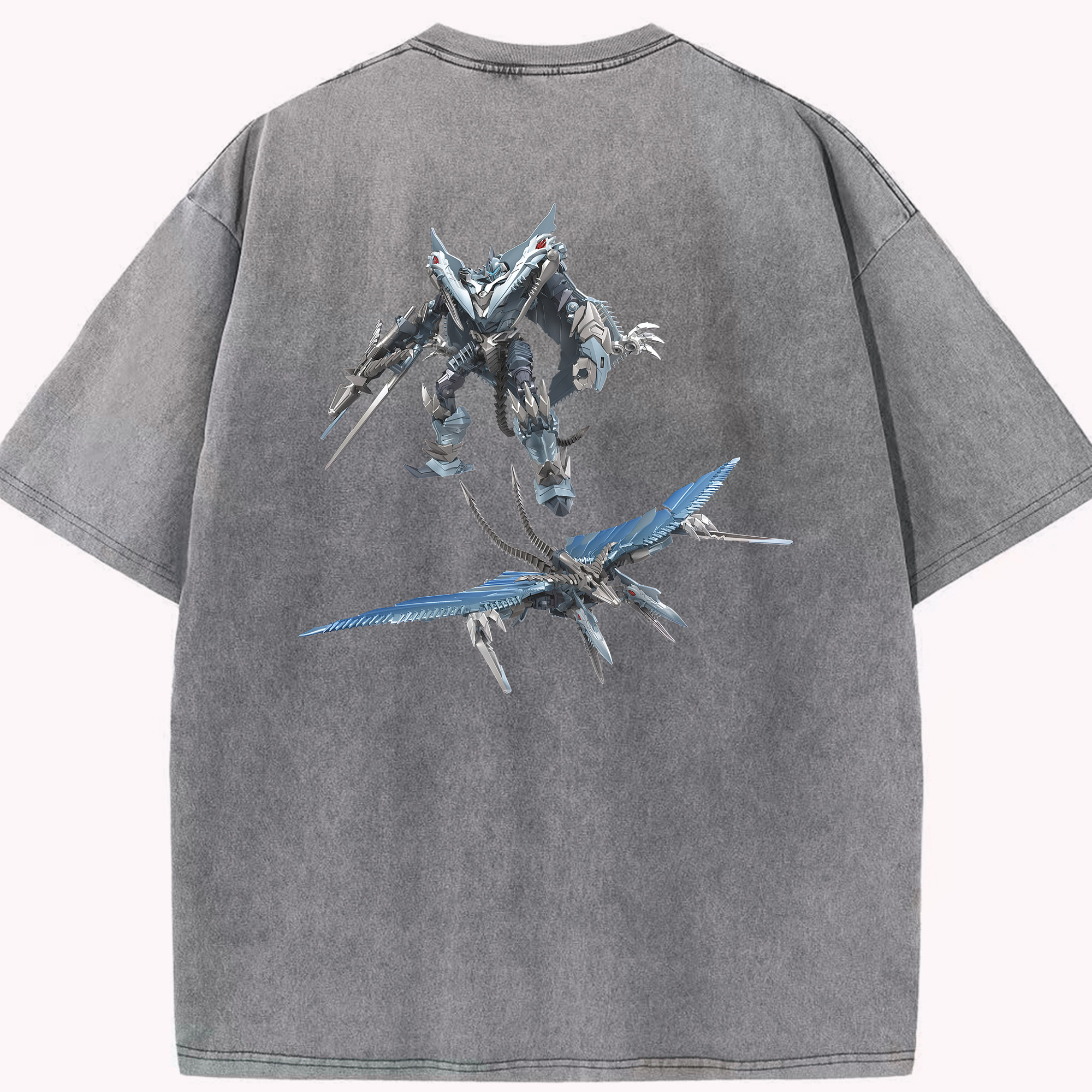 Transformers トランスフォーマー 綿100% ヴィンテージ風 半袖Tシャツ（背面プリント）