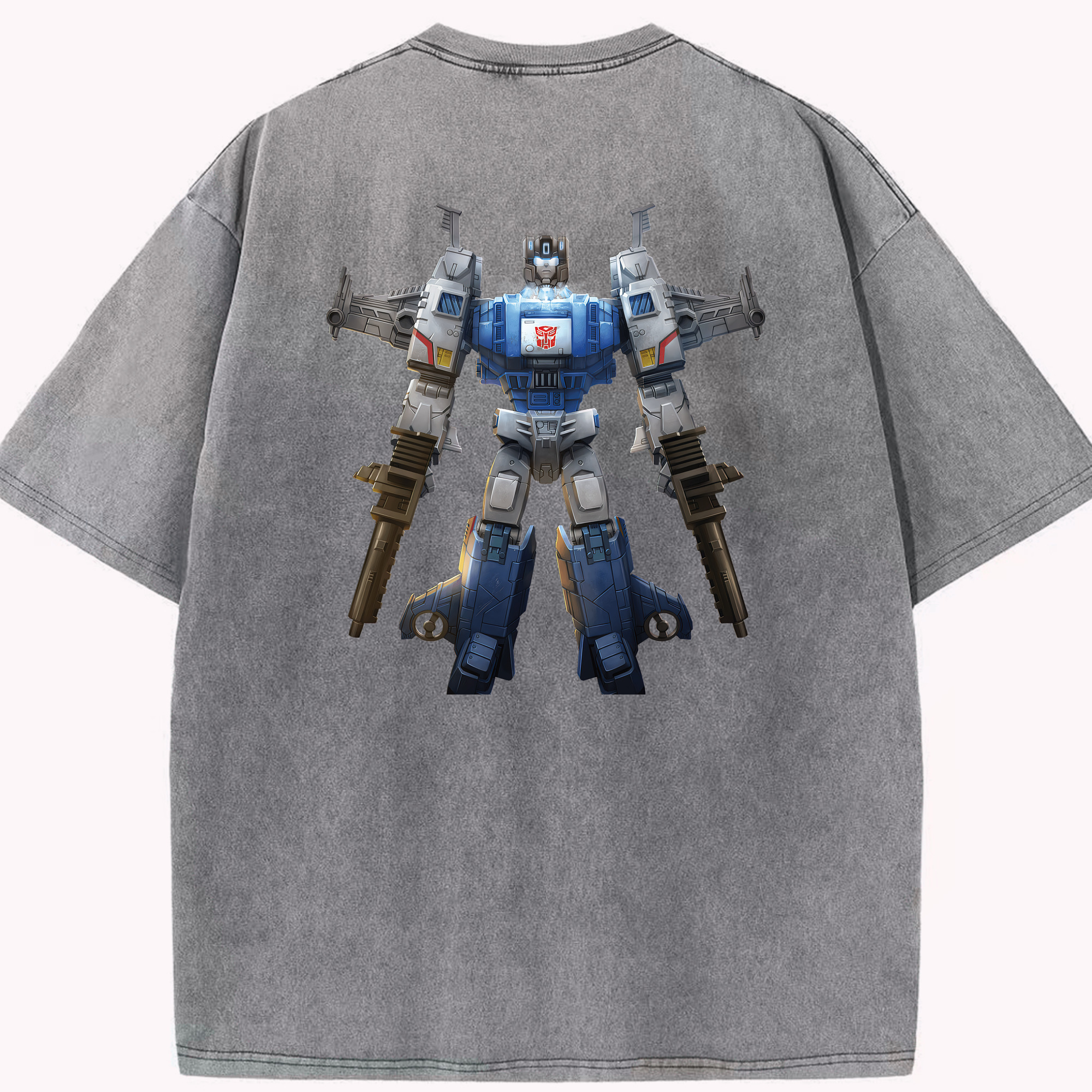 （画像用） Transformers トランスフォーマー 綿100% ヴィンテージ風 半袖Tシャツ（背面プリント）