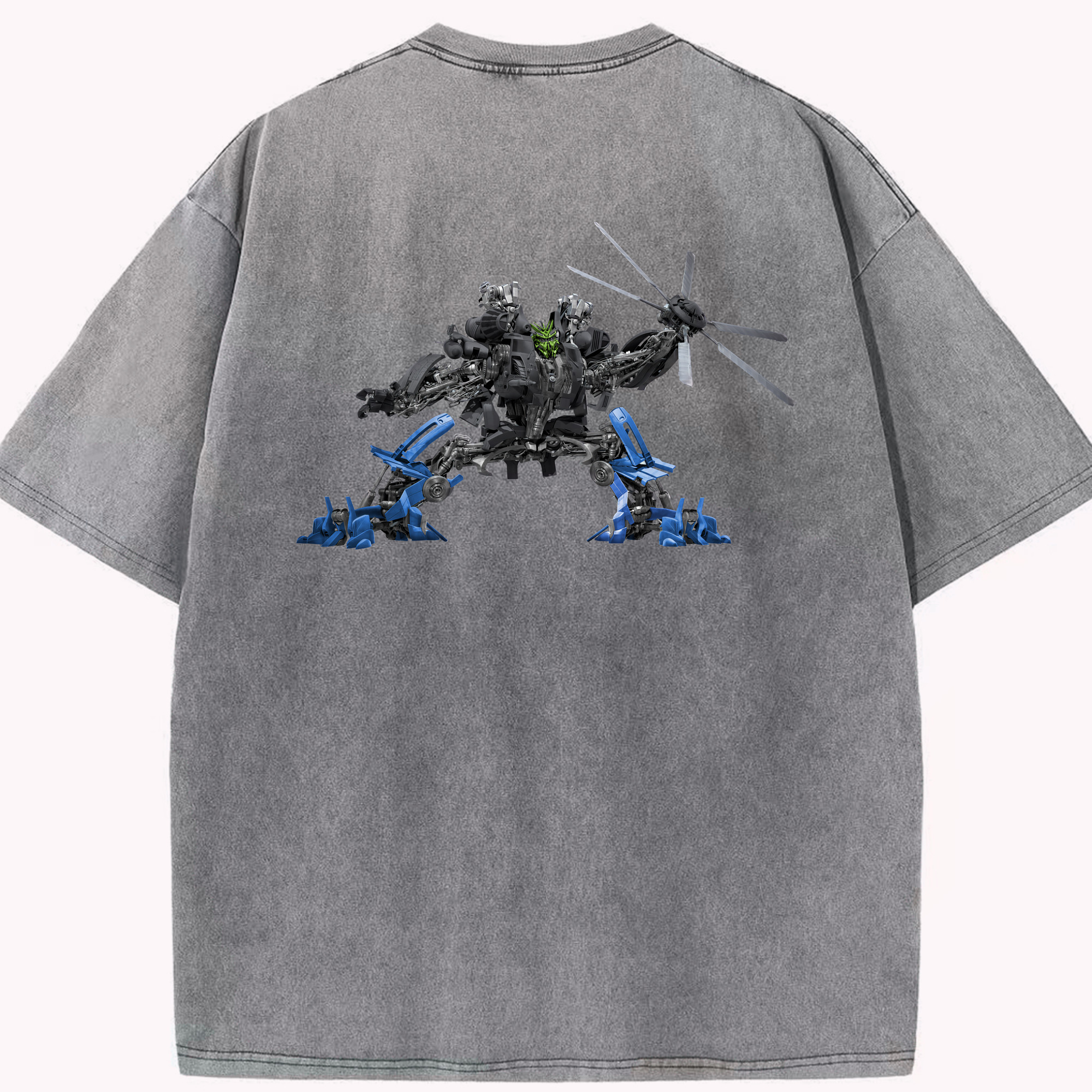 Transformers トランスフォーマー 綿100% ヴィンテージ風 半袖Tシャツ（背面プリント）