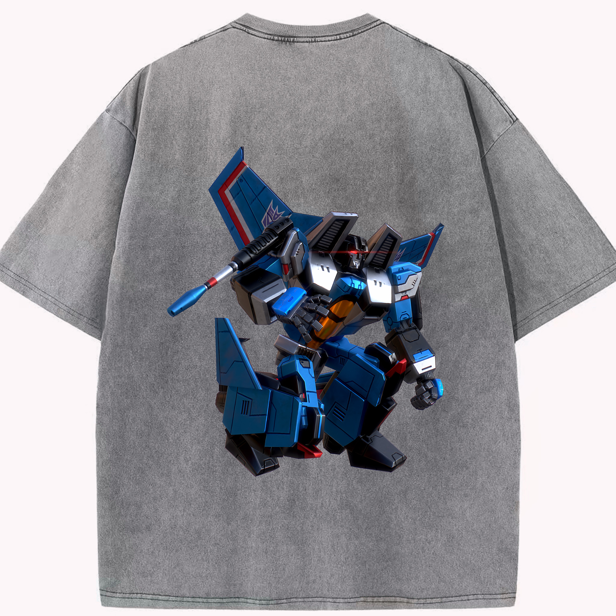 （画像用） Transformers トランスフォーマー 綿100% ヴィンテージ風 半袖Tシャツ（背面プリント）