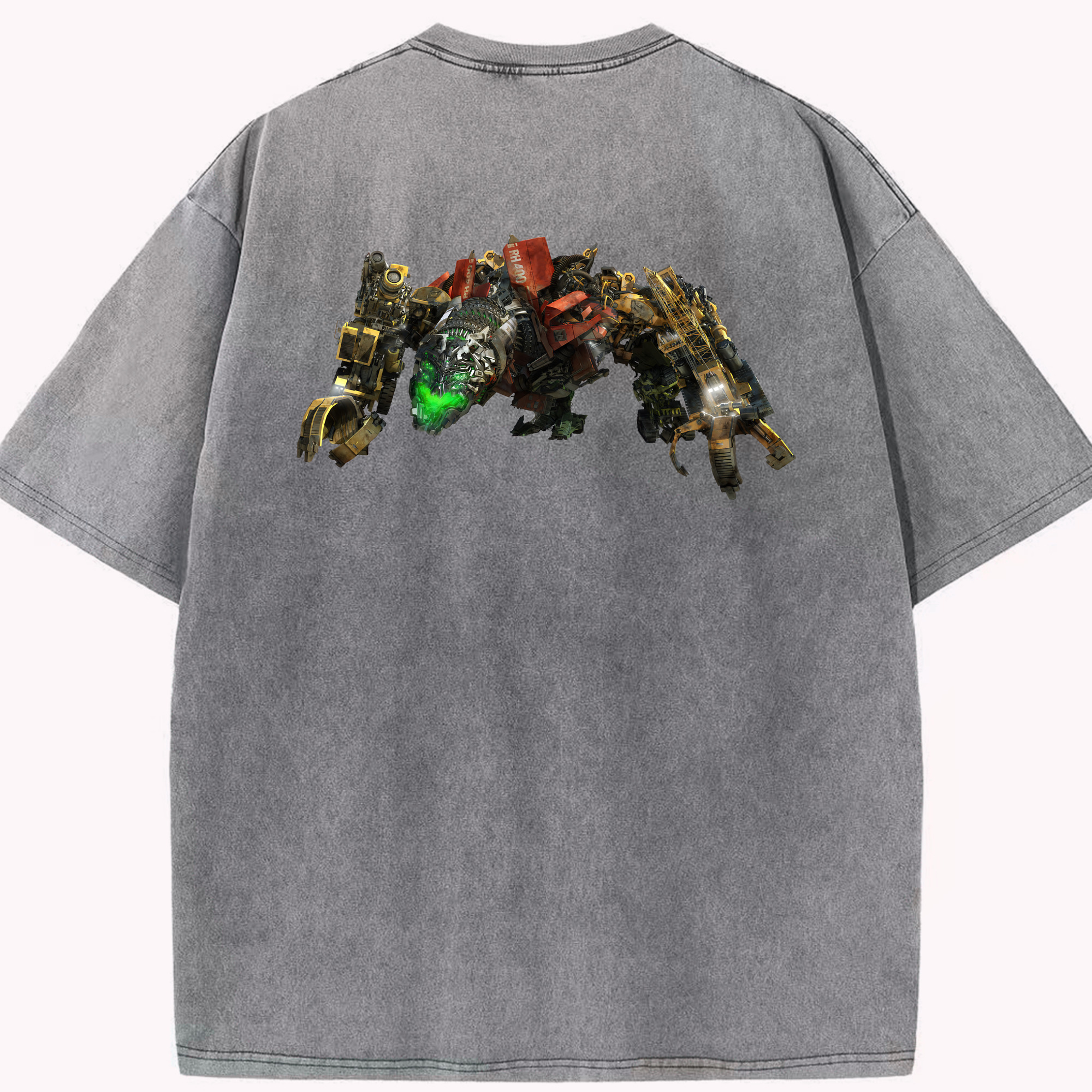 （画像用） Transformers トランスフォーマー 綿100% ヴィンテージ風 半袖Tシャツ（背面プリント）