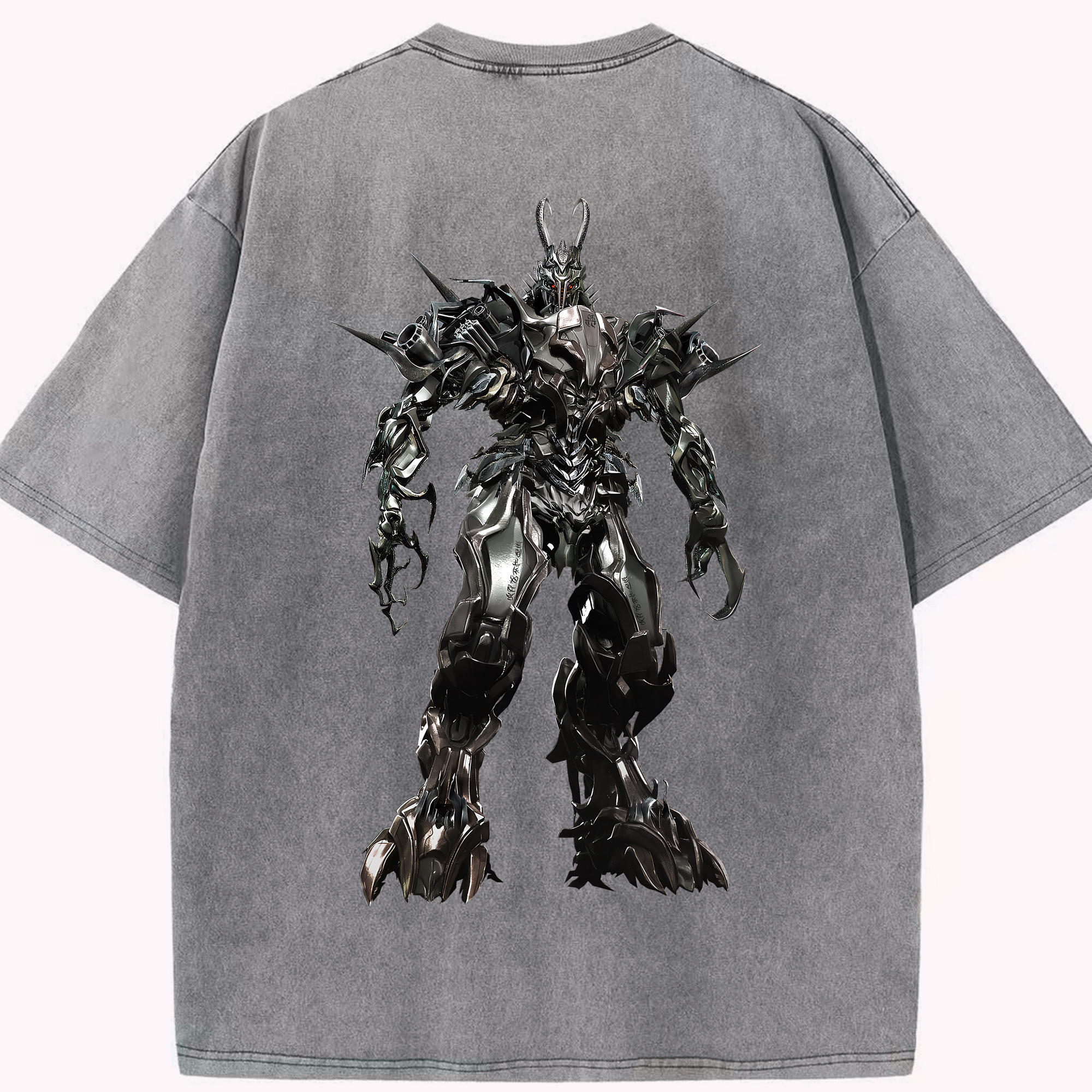 （画像用） Transformers トランスフォーマー 綿100% ヴィンテージ風 半袖Tシャツ（背面プリント）