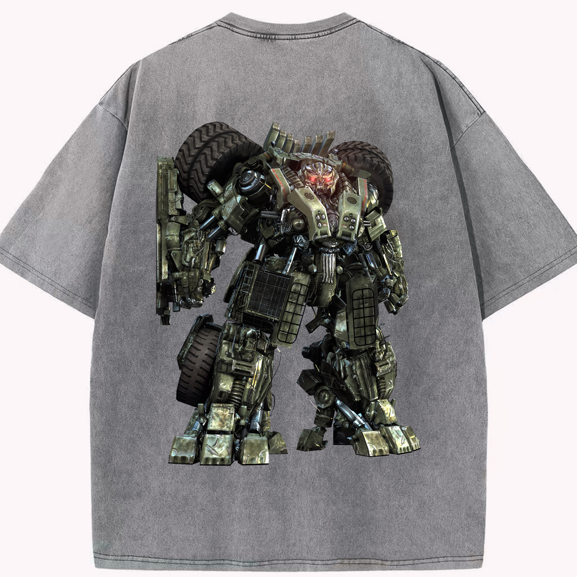（画像用） Transformers トランスフォーマー 綿100% ヴィンテージ風 半袖Tシャツ（背面プリント）