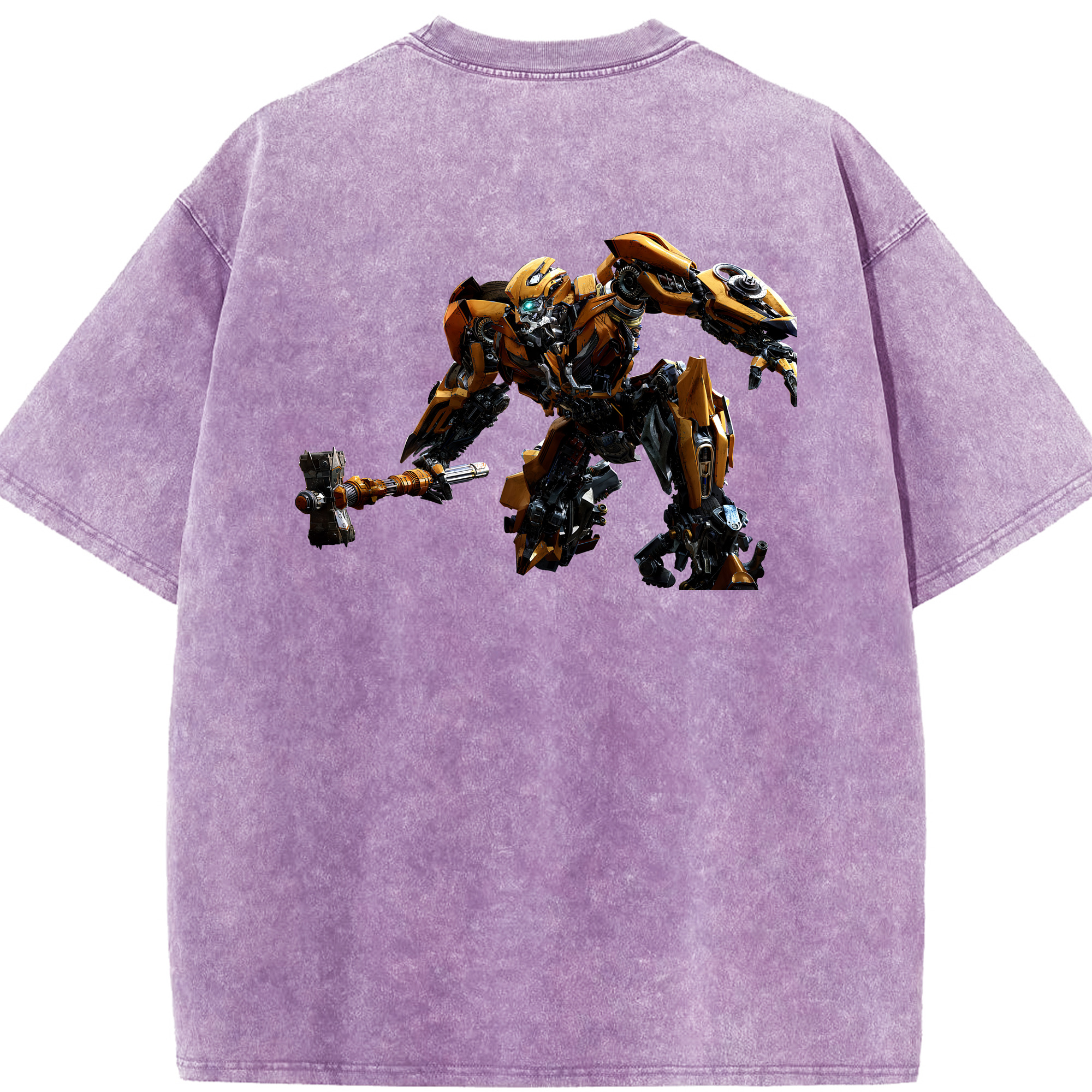 （画像用） Transformers トランスフォーマー 綿100% ヴィンテージ風 半袖Tシャツ（背面プリント）