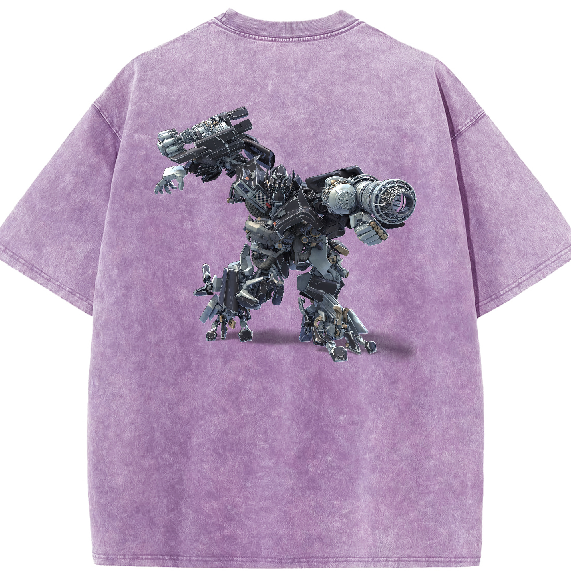 （画像用） Transformers トランスフォーマー 綿100% ヴィンテージ風 半袖Tシャツ（背面プリント）