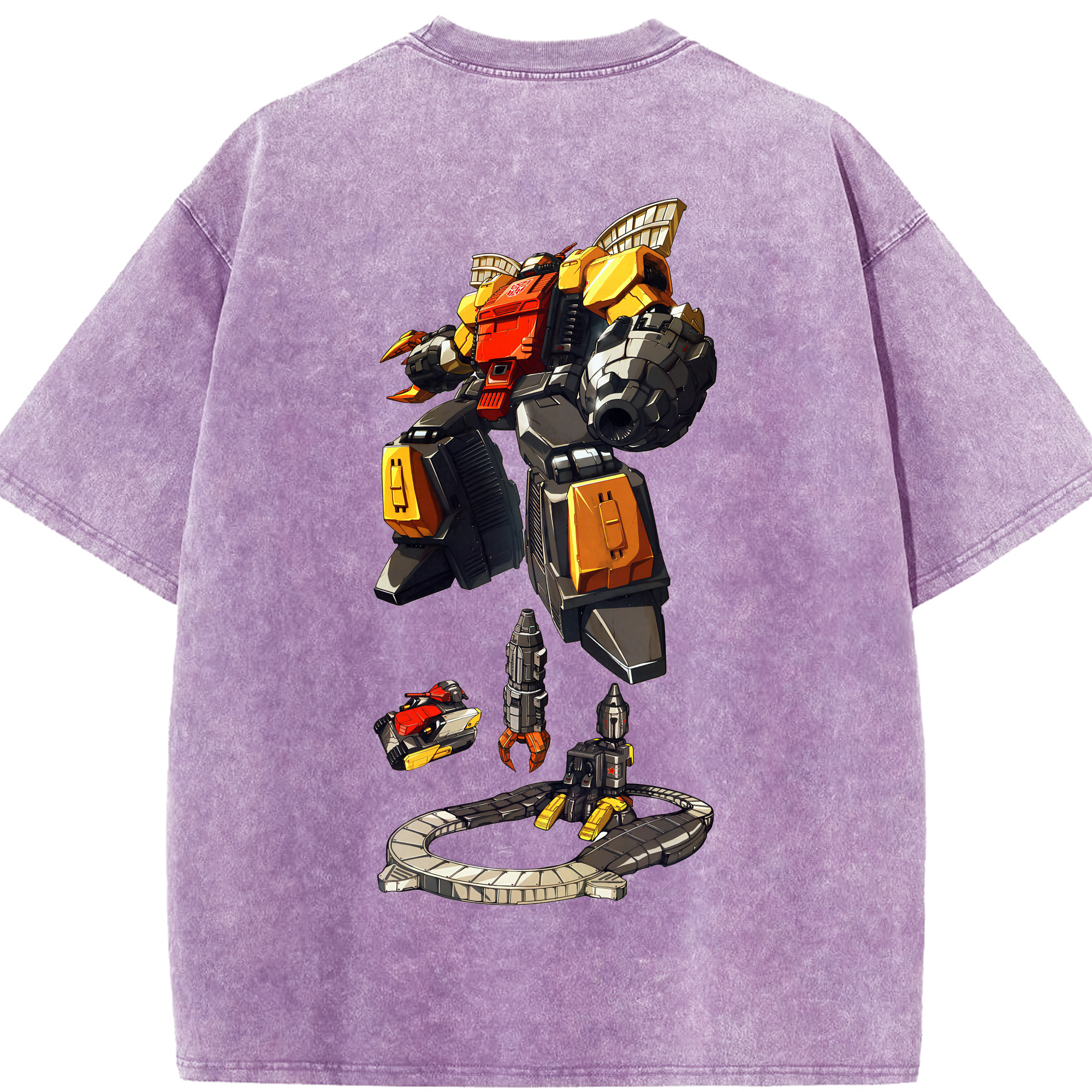 （画像用） Transformers トランスフォーマー 綿100% ヴィンテージ風 半袖Tシャツ（背面プリント）
