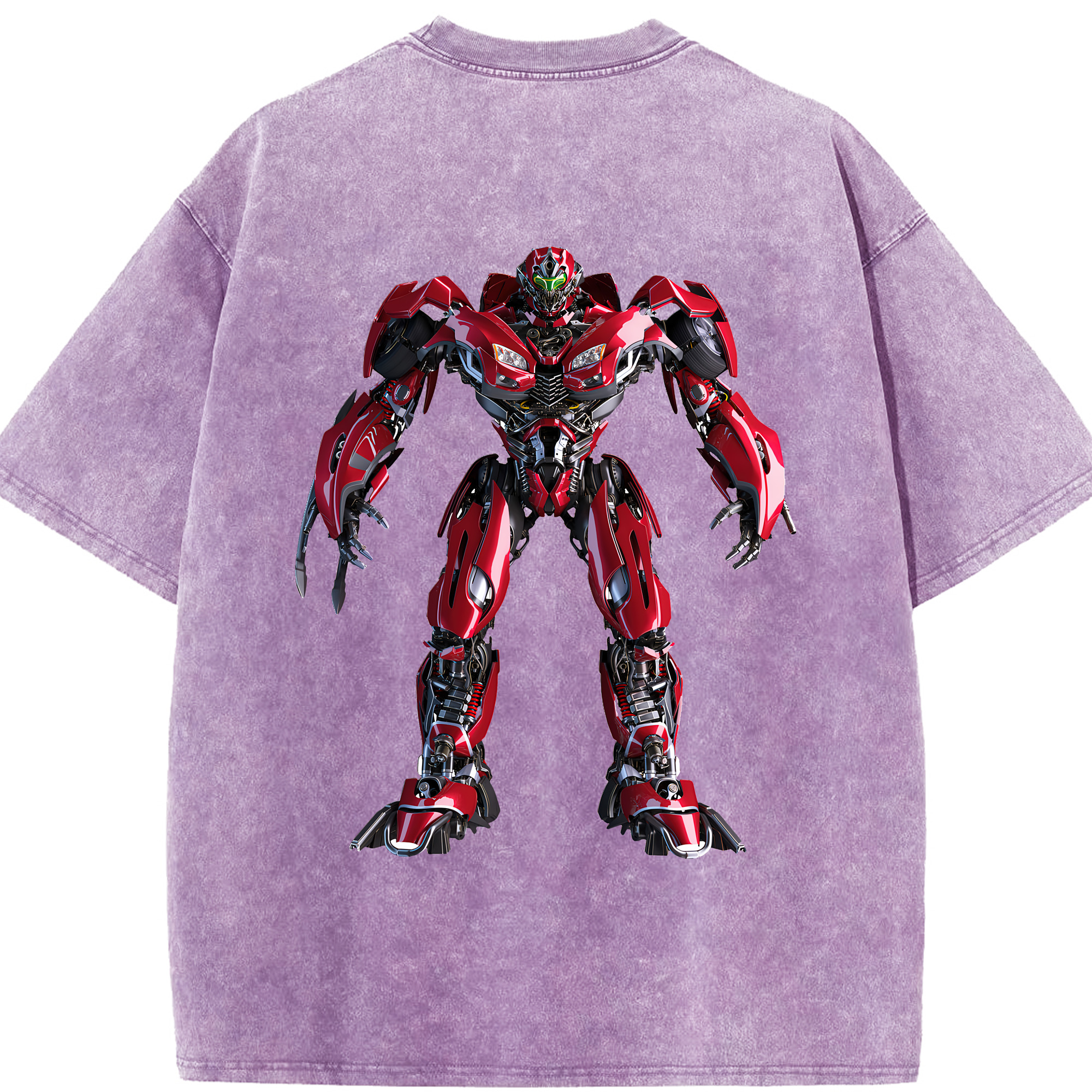 （画像用） Transformers トランスフォーマー 綿100% ヴィンテージ風 半袖Tシャツ（背面プリント）
