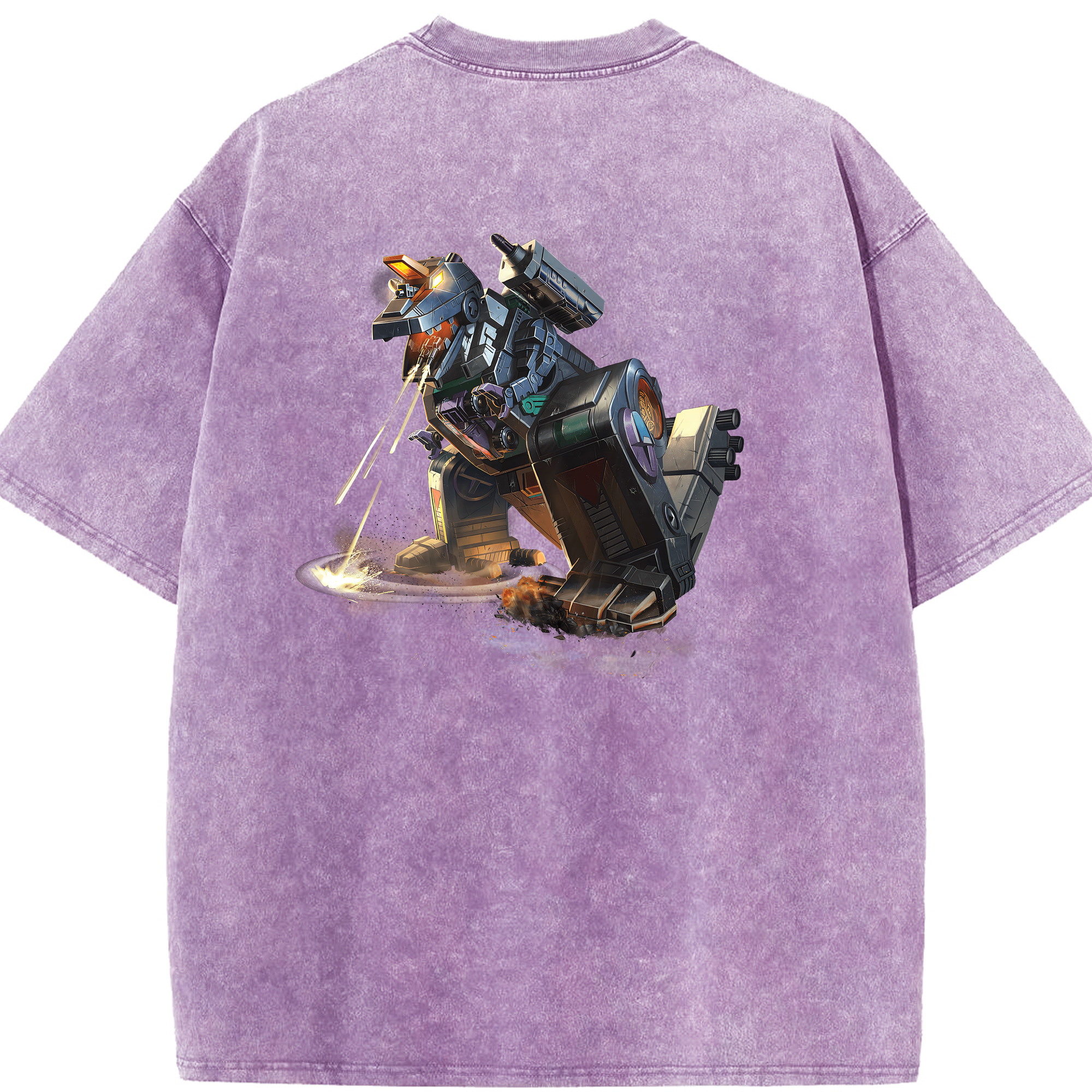 （画像用） Transformers トランスフォーマー 綿100% ヴィンテージ風 半袖Tシャツ（背面プリント）