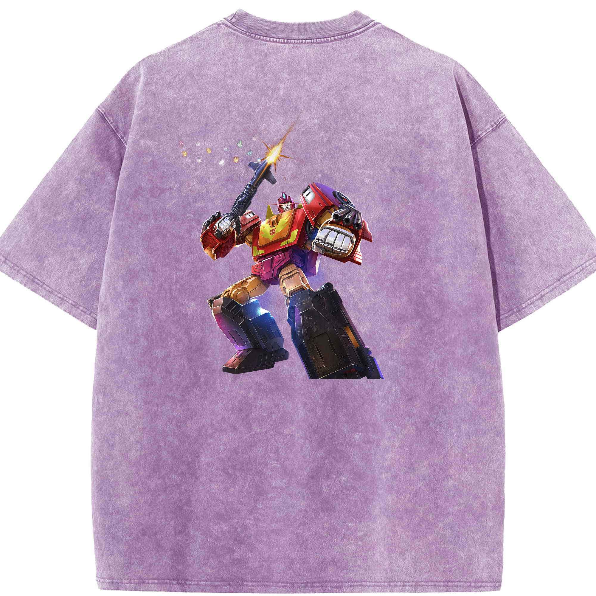 （画像用） Transformers トランスフォーマー 綿100% ヴィンテージ風 半袖Tシャツ（背面プリント）