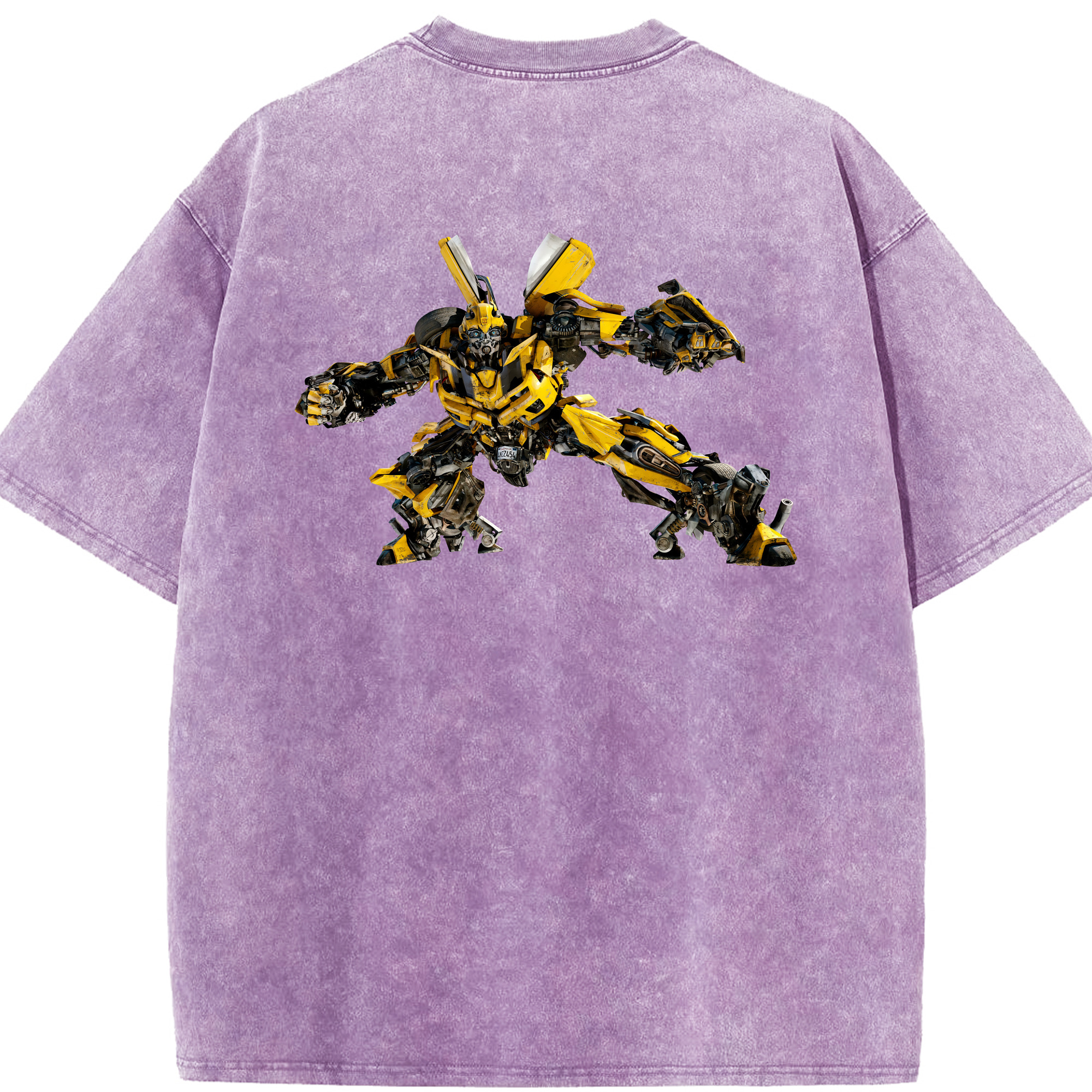 （画像用） Transformers トランスフォーマー 綿100% ヴィンテージ風 半袖Tシャツ（背面プリント）