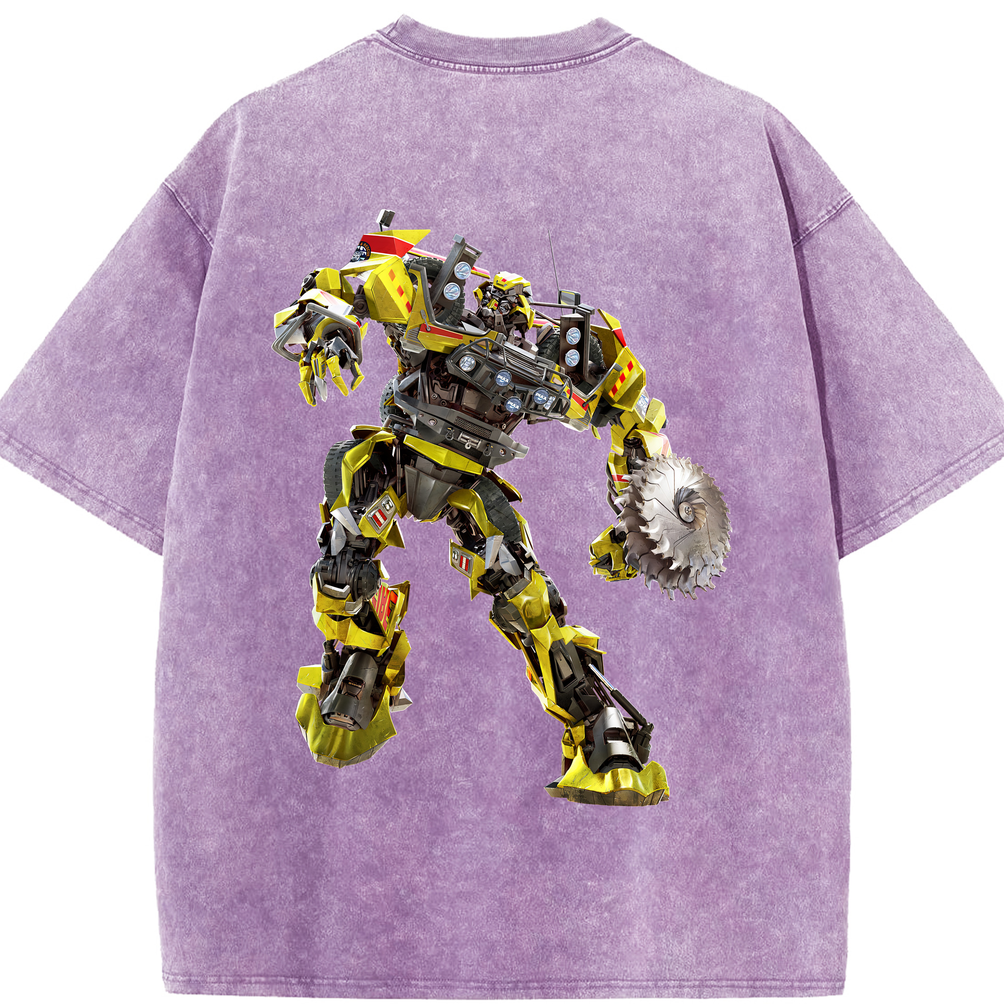 （画像用） Transformers トランスフォーマー 綿100% ヴィンテージ風 半袖Tシャツ（背面プリント）