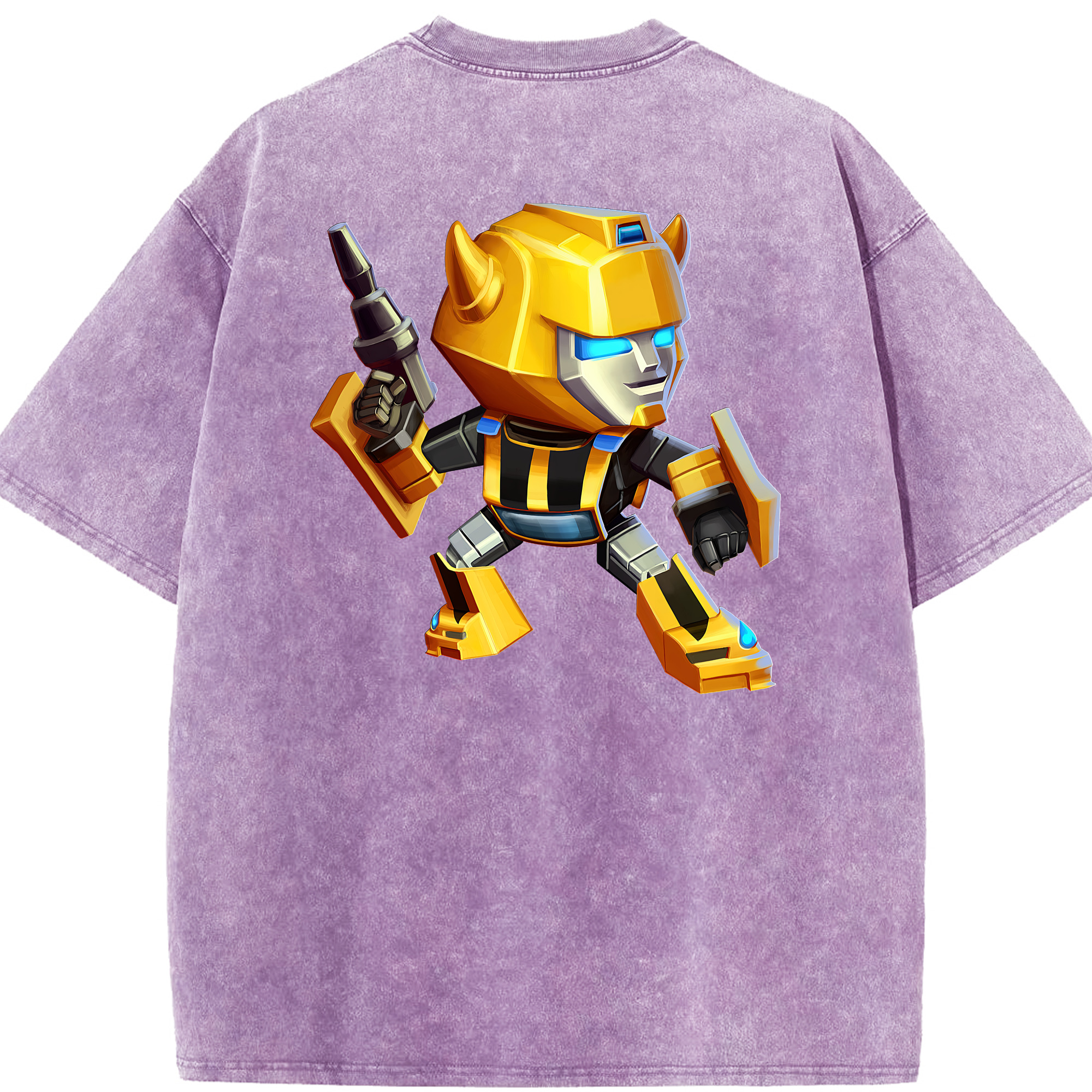 （画像用） Transformers トランスフォーマー 綿100% ヴィンテージ風 半袖Tシャツ（背面プリント）