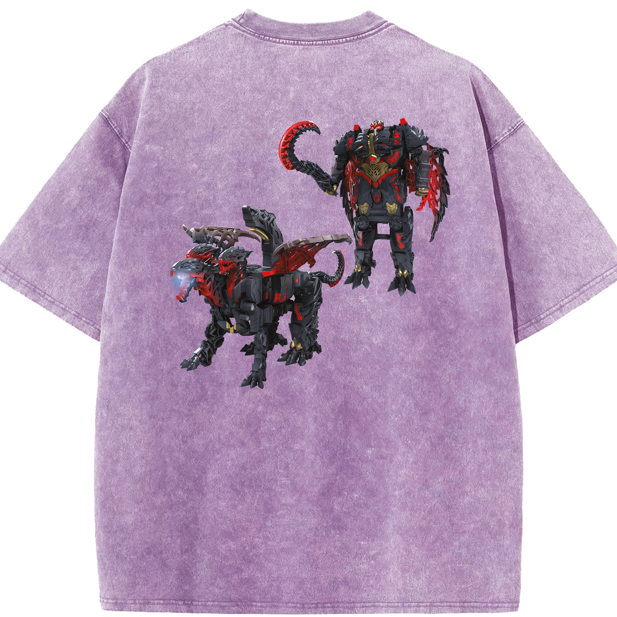 （画像用） Transformers トランスフォーマー 綿100% ヴィンテージ風 半袖Tシャツ（背面プリント）