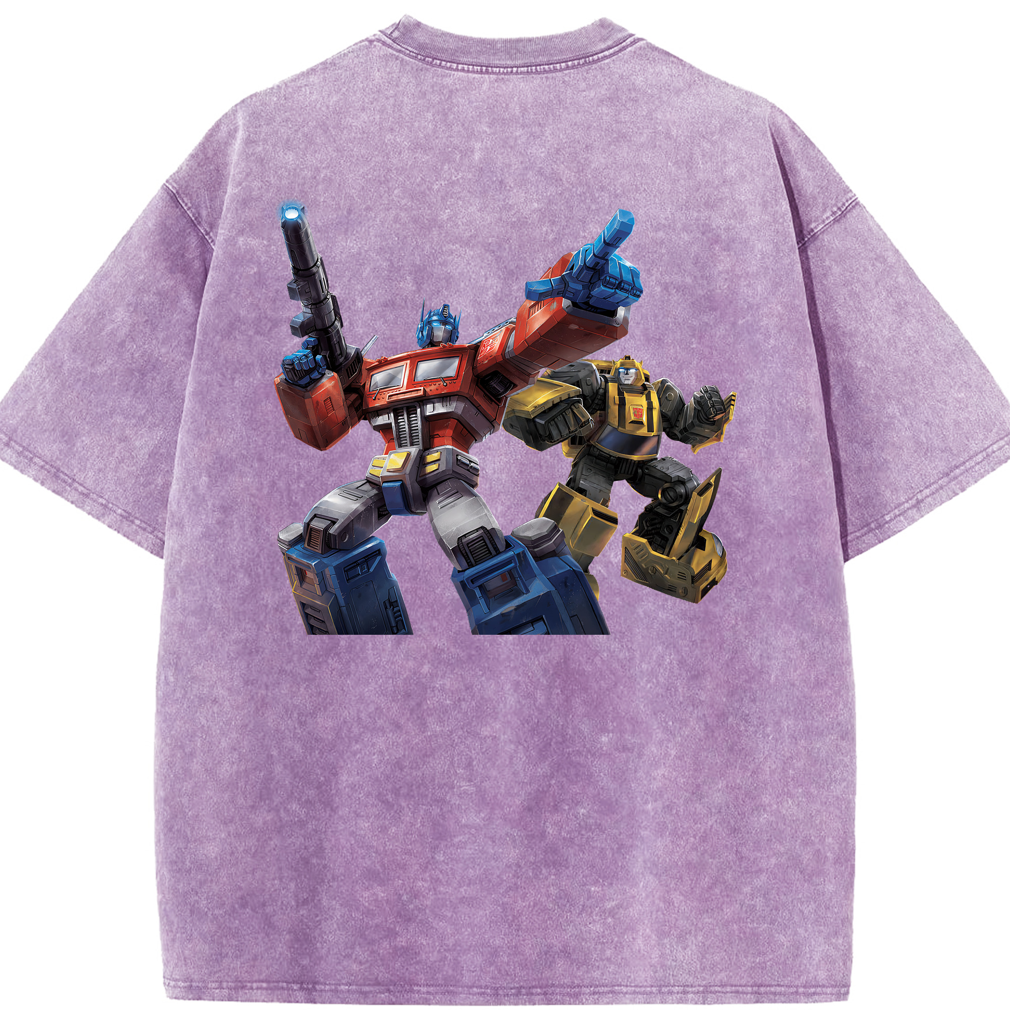（画像用） Transformers トランスフォーマー 綿100% ヴィンテージ風 半袖Tシャツ（背面プリント）