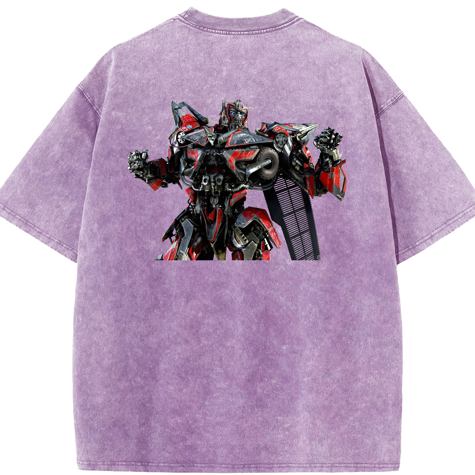 （画像用） Transformers トランスフォーマー 綿100% ヴィンテージ風 半袖Tシャツ（背面プリント）