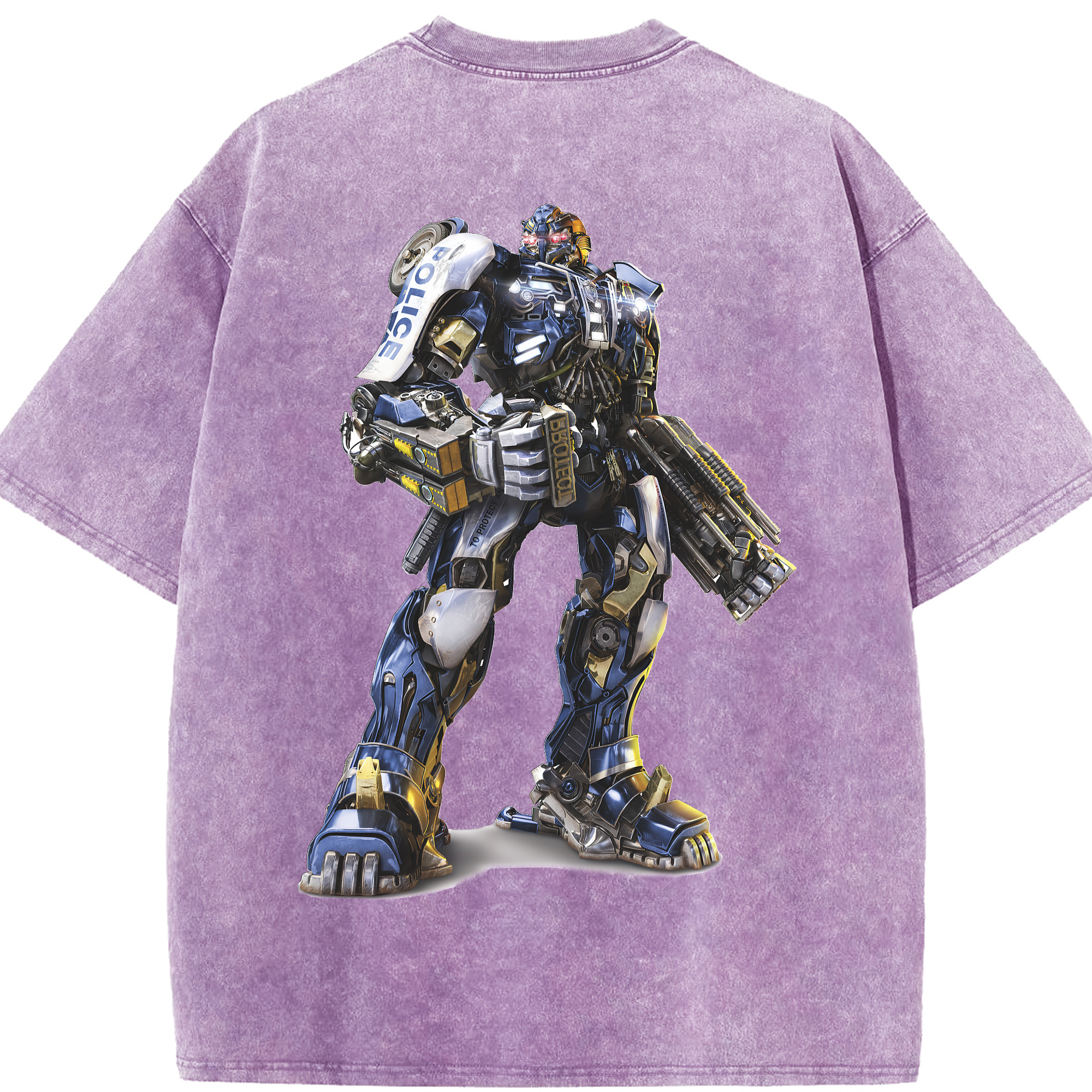 （画像用） Transformers トランスフォーマー 綿100% ヴィンテージ風 半袖Tシャツ（背面プリント）