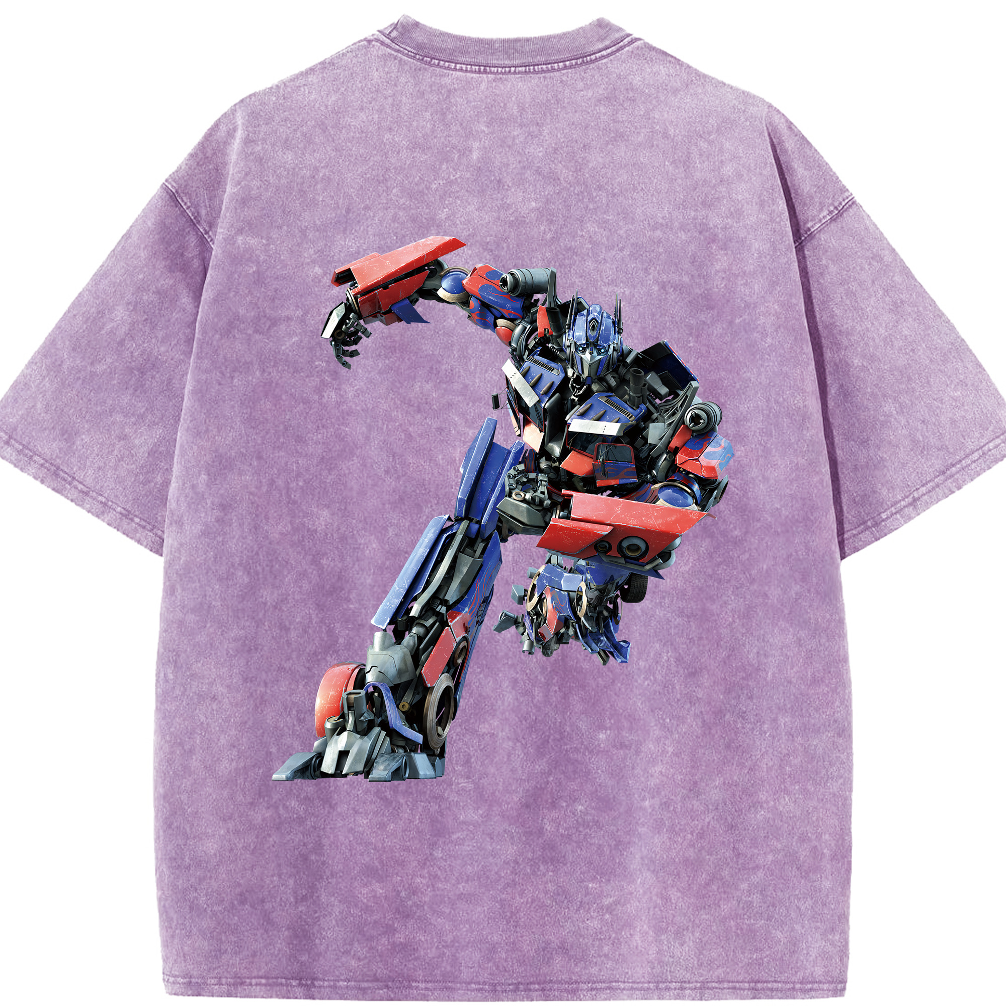 （画像用） Transformers トランスフォーマー 綿100% ヴィンテージ風 半袖Tシャツ（背面プリント）