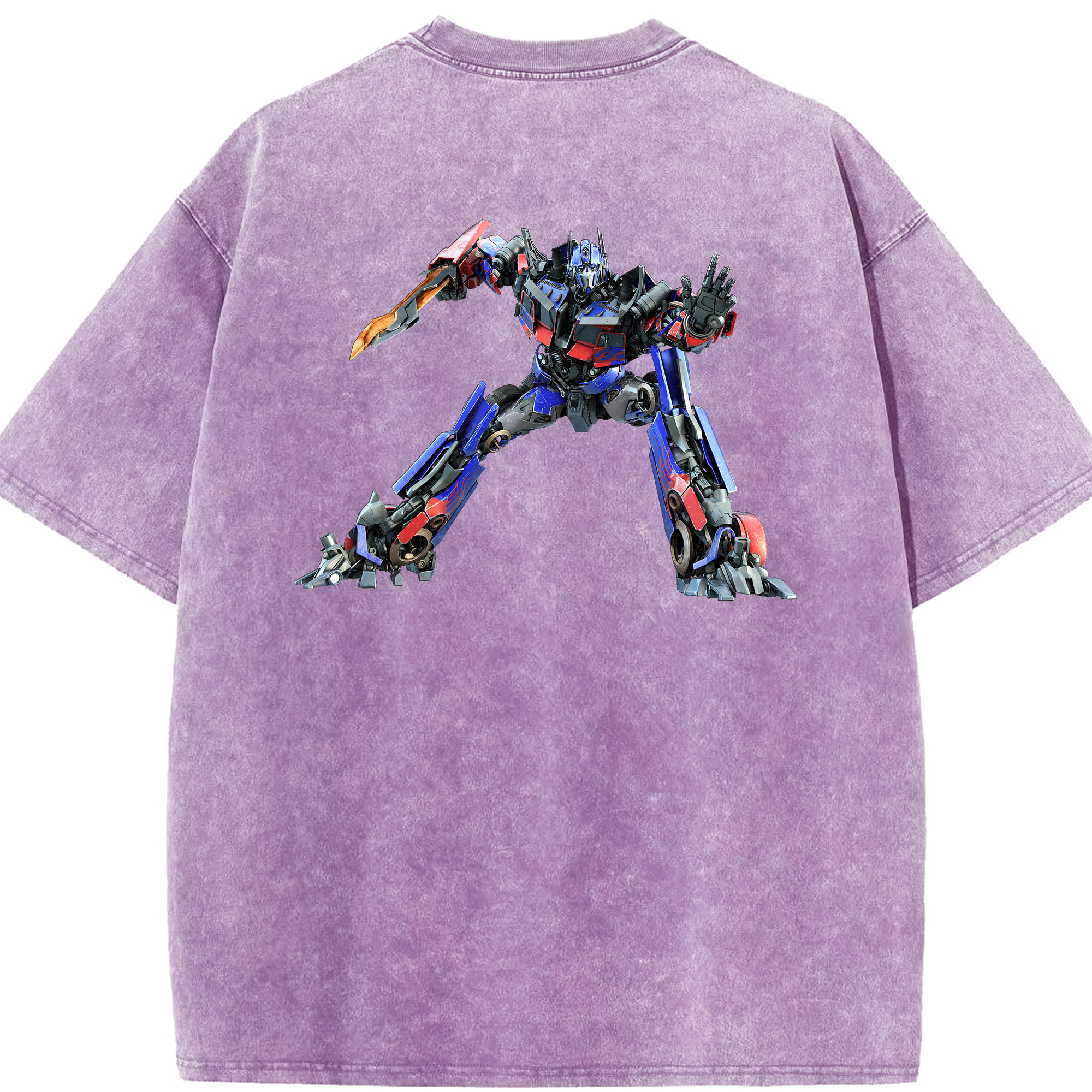 （画像用） Transformers トランスフォーマー 綿100% ヴィンテージ風 半袖Tシャツ（背面プリント）