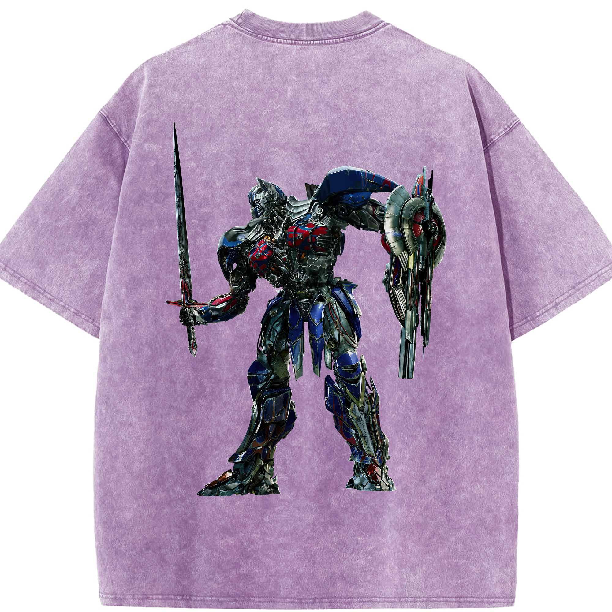 （画像用） Transformers トランスフォーマー 綿100% ヴィンテージ風 半袖Tシャツ（背面プリント）