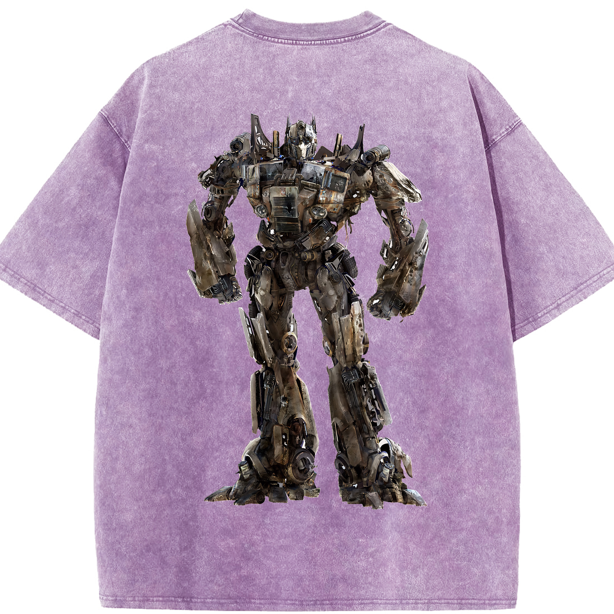 （画像用） Transformers トランスフォーマー 綿100% ヴィンテージ風 半袖Tシャツ（背面プリント）