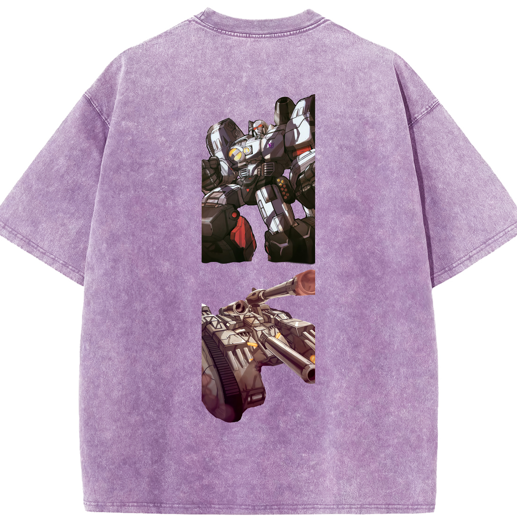 （画像用） Transformers トランスフォーマー 綿100% ヴィンテージ風 半袖Tシャツ（背面プリント）
