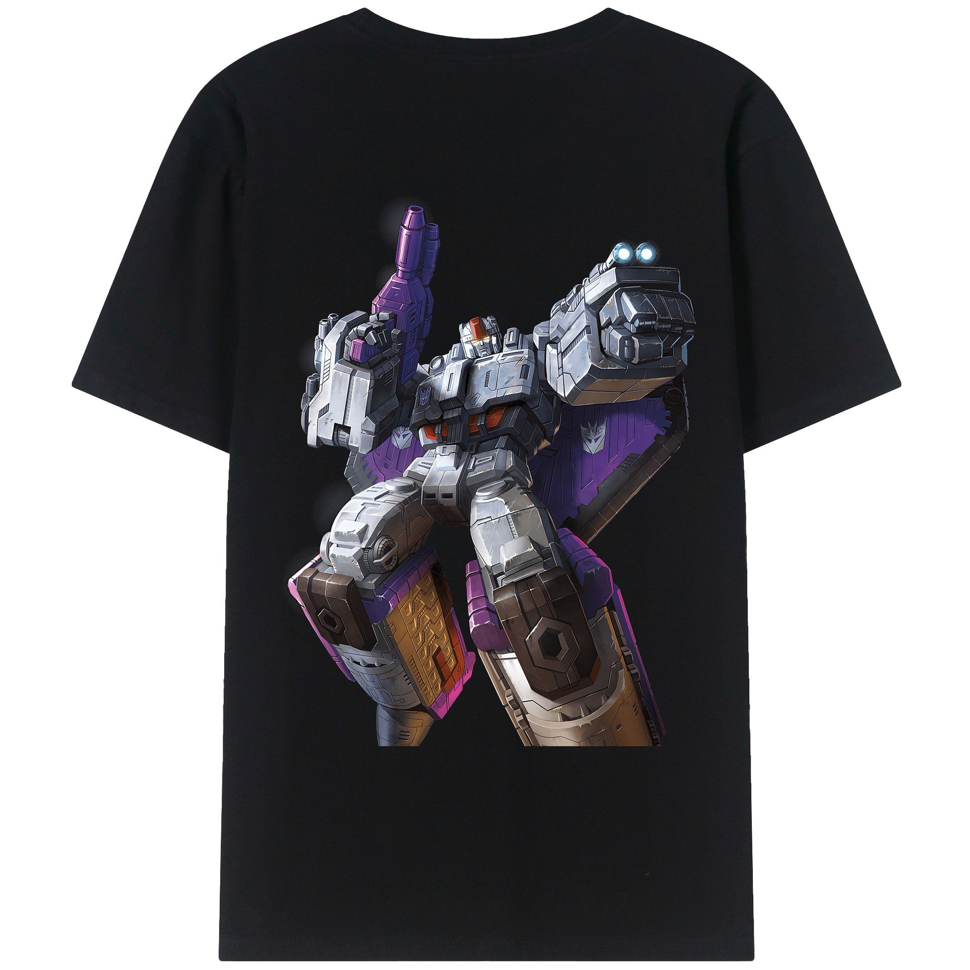 （画像用） Transformers トランスフォーマー 綿100％ メンズ半袖Tシャツ（バックプリント） 通気性