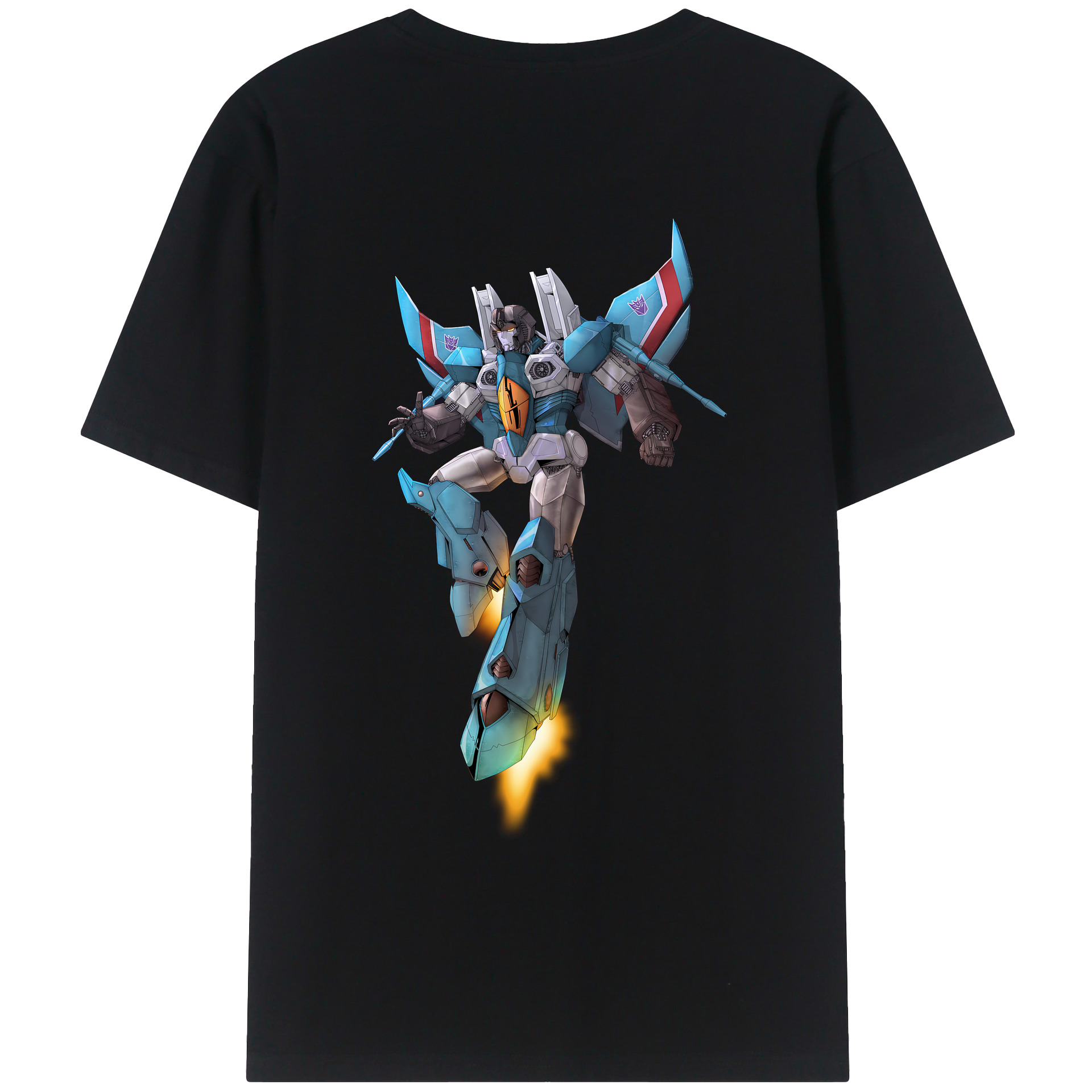（画像用） Transformers トランスフォーマー 綿100％ メンズ半袖Tシャツ（バックプリント） 通気性