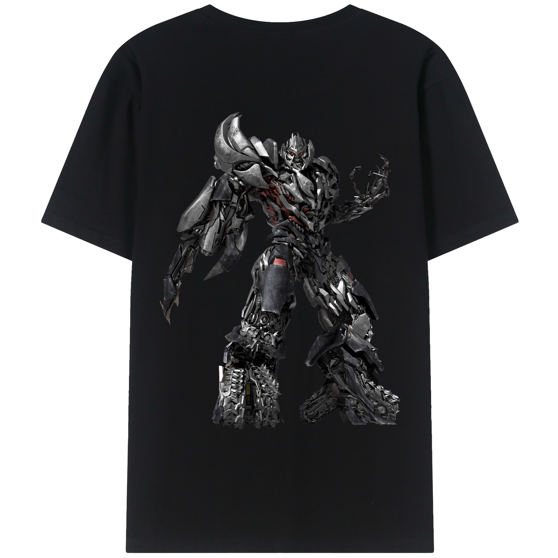 （画像用） Transformers トランスフォーマー 綿100％ メンズ半袖Tシャツ（バックプリント） 通気性
