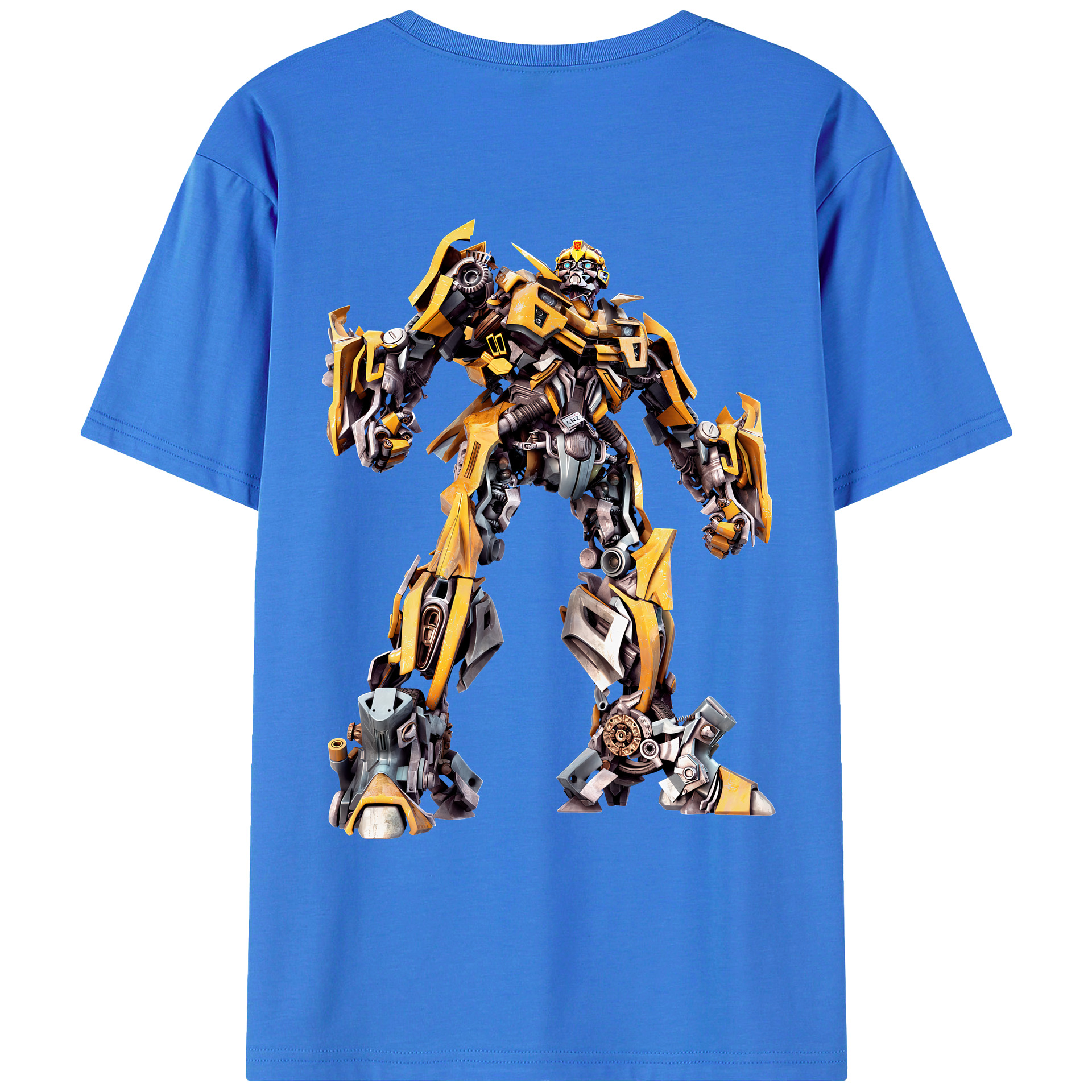 （画像用） Transformers トランスフォーマー 綿100％ メンズ半袖Tシャツ（バックプリント） 通気性