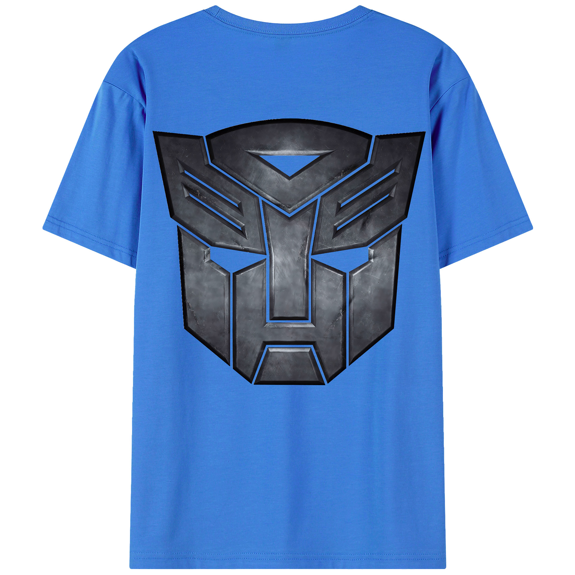 （画像用） Transformers トランスフォーマー 綿100％ メンズ半袖Tシャツ（バックプリント） 通気性