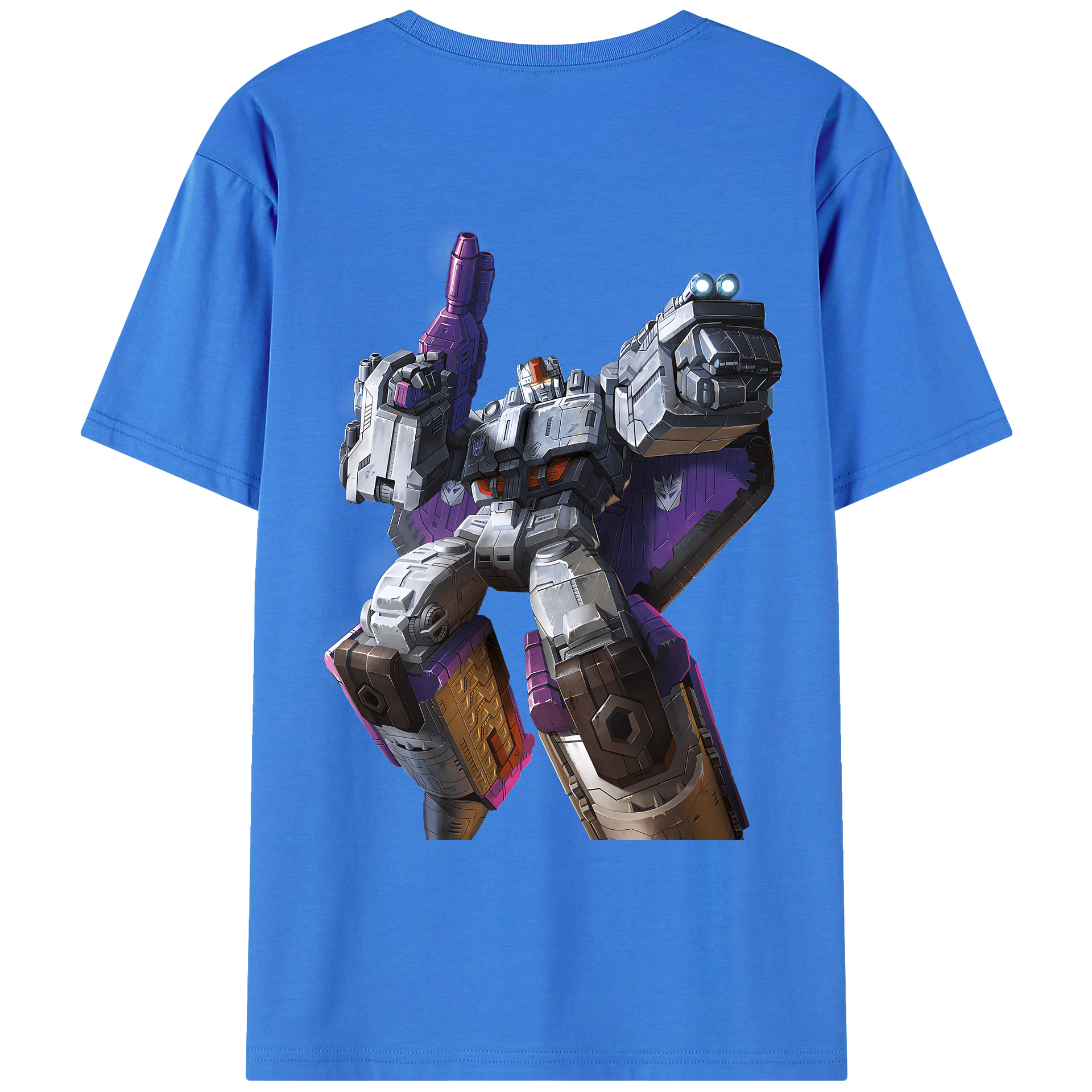 （画像用） Transformers トランスフォーマー 綿100％ メンズ半袖Tシャツ（バックプリント） 通気性