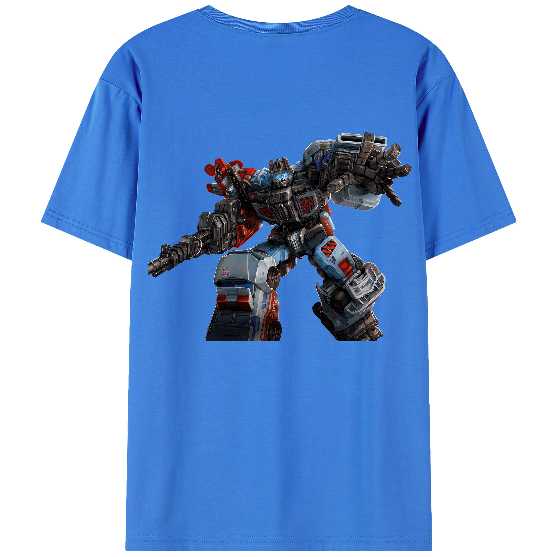 （画像用） Transformers トランスフォーマー 綿100％ メンズ半袖Tシャツ（バックプリント） 通気性