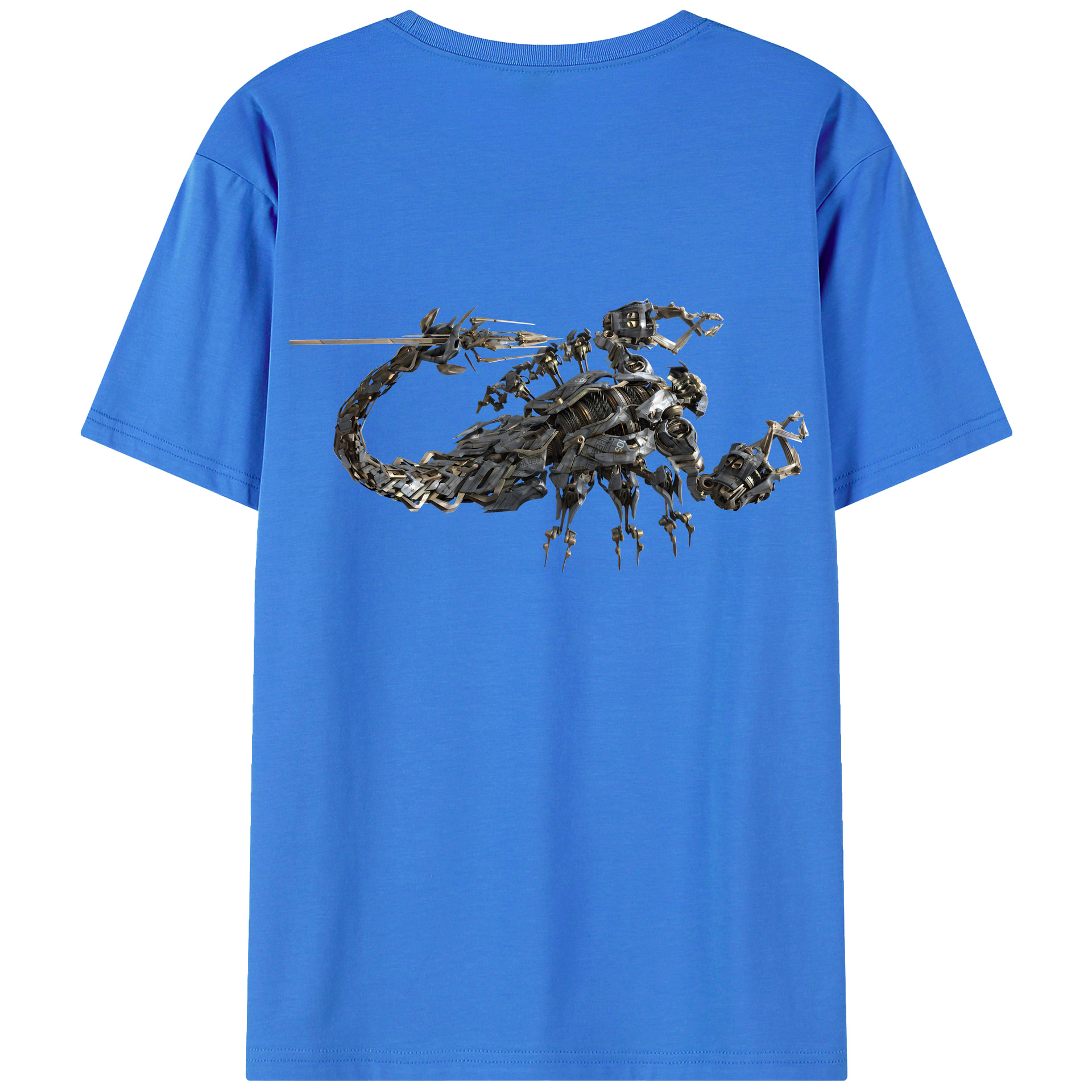 （画像用） Transformers トランスフォーマー 綿100％ メンズ半袖Tシャツ（バックプリント） 通気性
