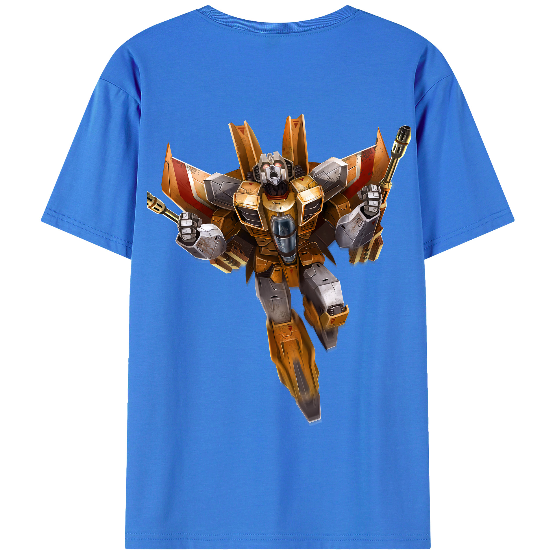 （画像用） Transformers トランスフォーマー 綿100％ メンズ半袖Tシャツ（バックプリント） 通気性