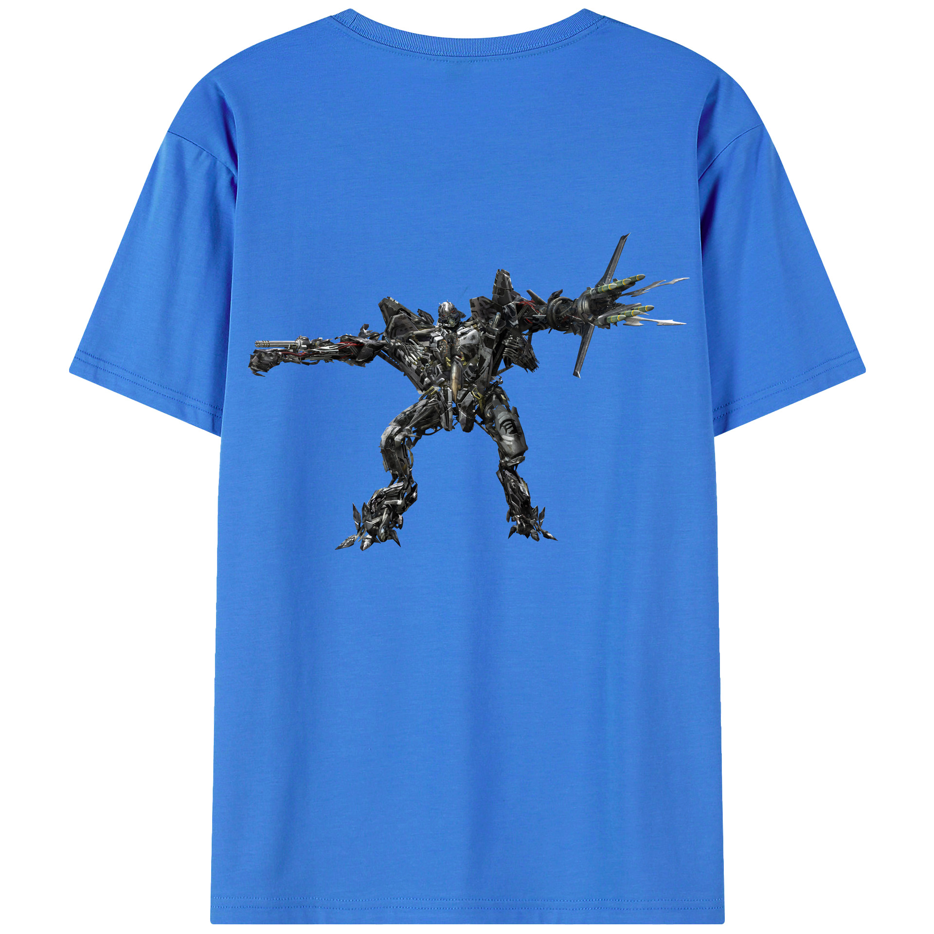（画像用） Transformers トランスフォーマー 綿100％ メンズ半袖Tシャツ（バックプリント） 通気性