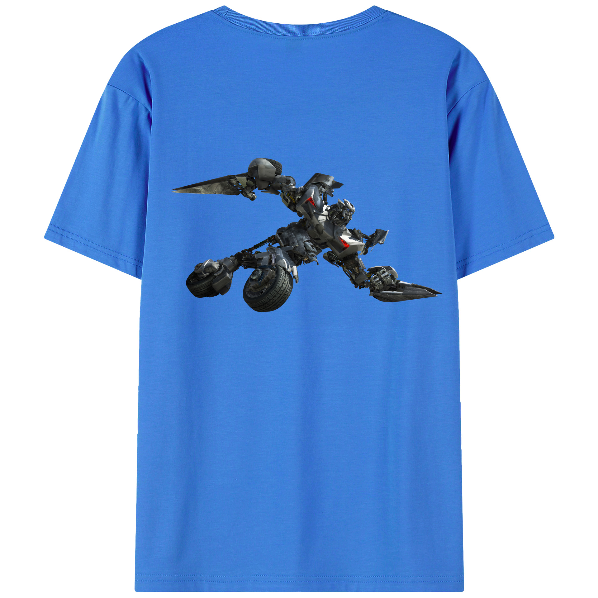 （画像用） Transformers トランスフォーマー 綿100％ メンズ半袖Tシャツ（バックプリント） 通気性