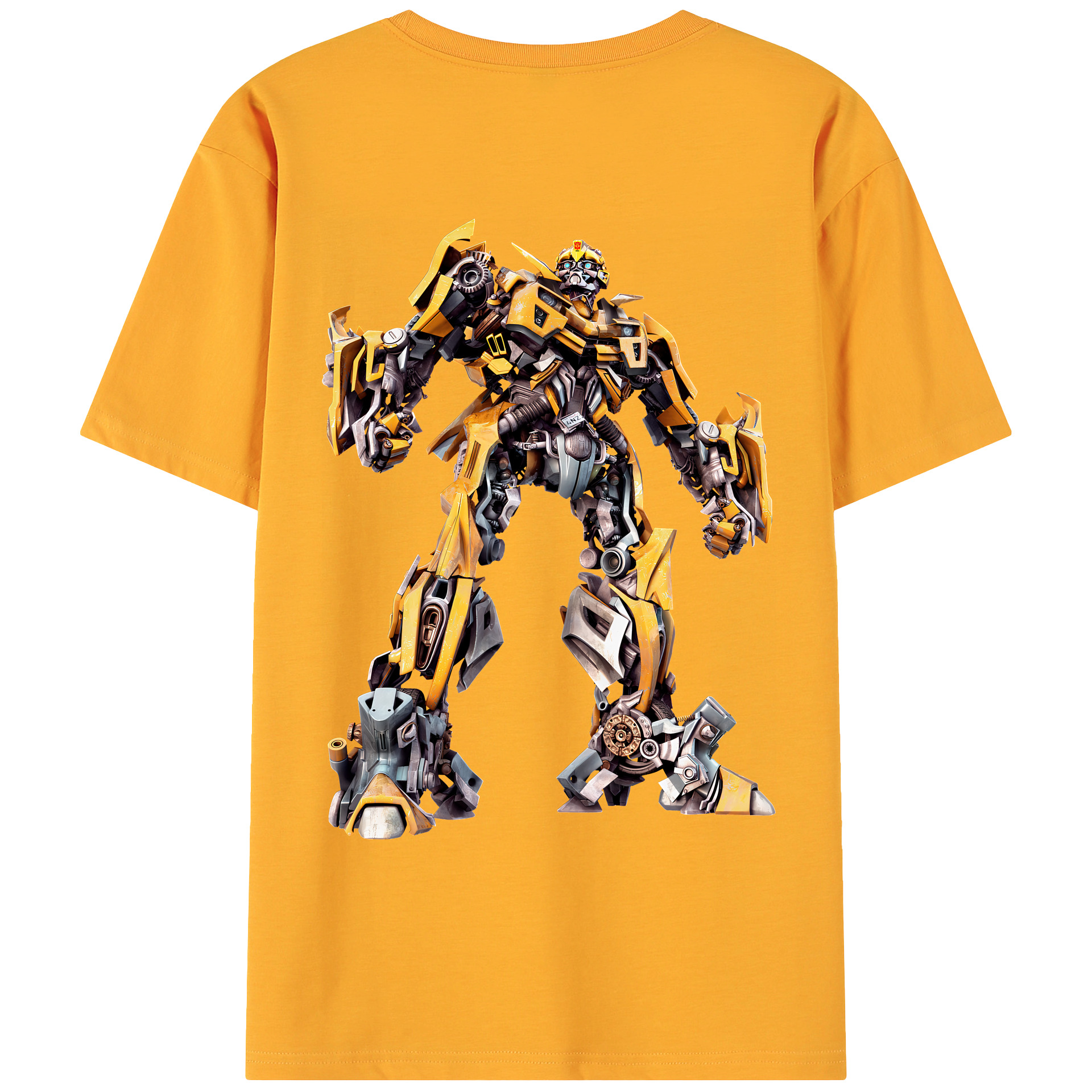 （画像用） Transformers トランスフォーマー 綿100％ メンズ半袖Tシャツ（バックプリント） 通気性