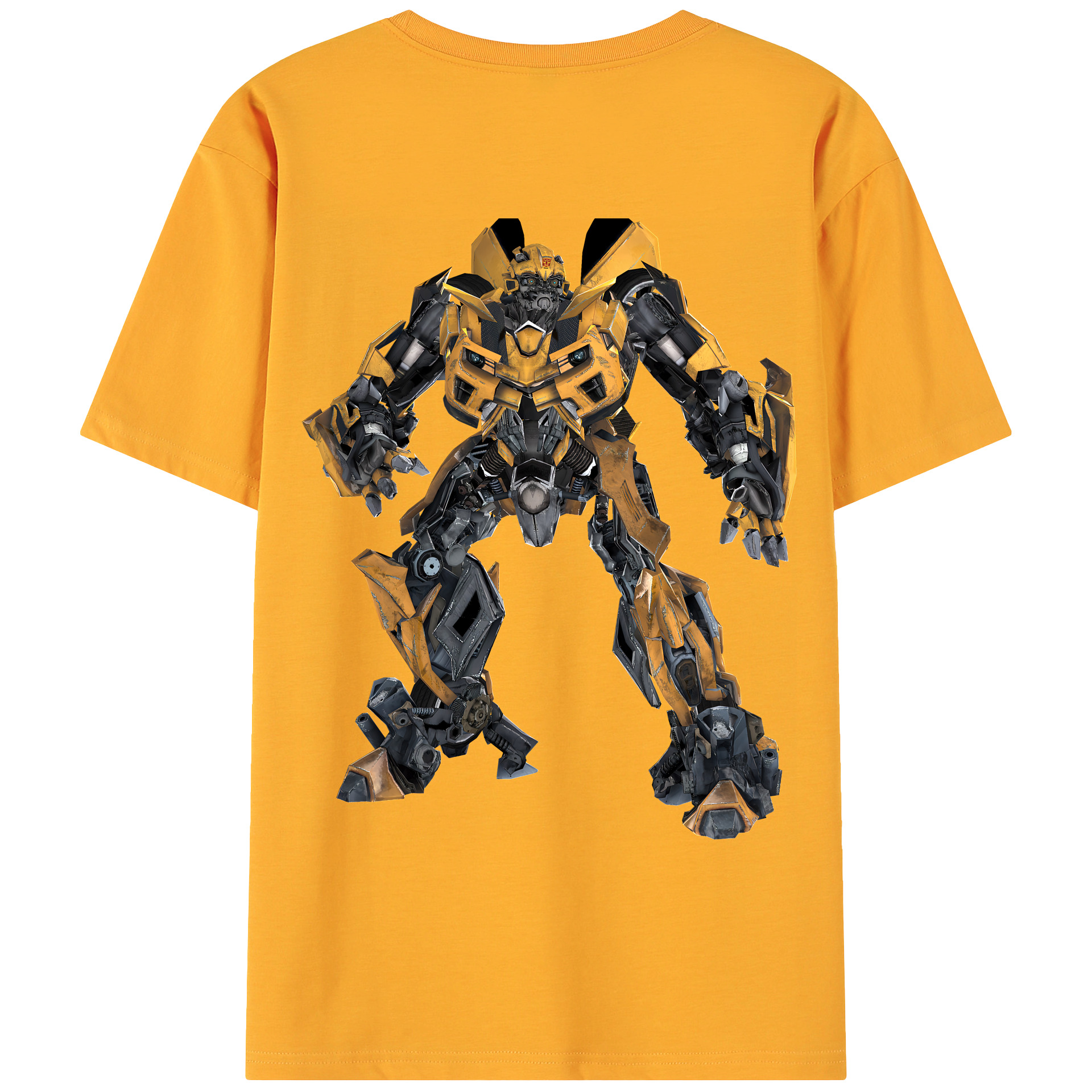 （画像用） Transformers トランスフォーマー 綿100％ メンズ半袖Tシャツ（バックプリント） 通気性
