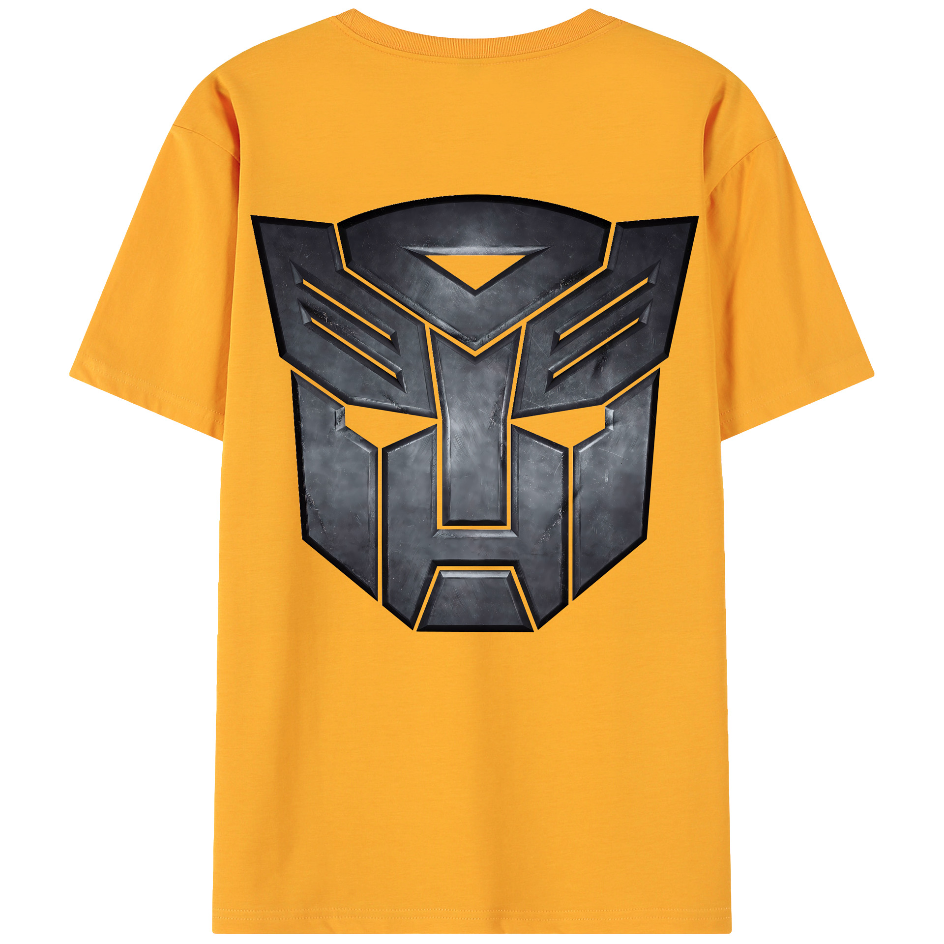 （画像用） Transformers トランスフォーマー 綿100％ メンズ半袖Tシャツ（バックプリント） 通気性