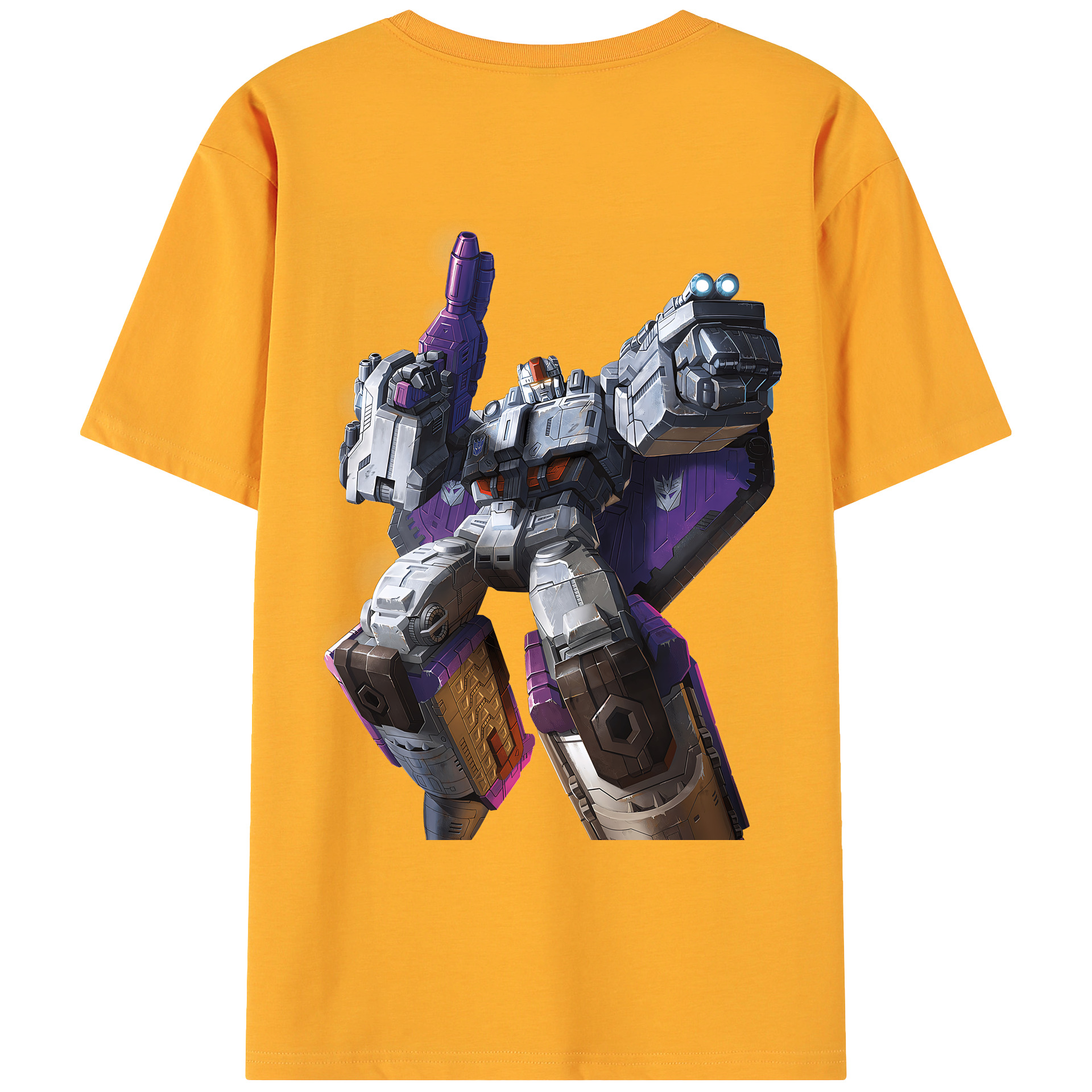 （画像用） Transformers トランスフォーマー 綿100％ メンズ半袖Tシャツ（バックプリント） 通気性