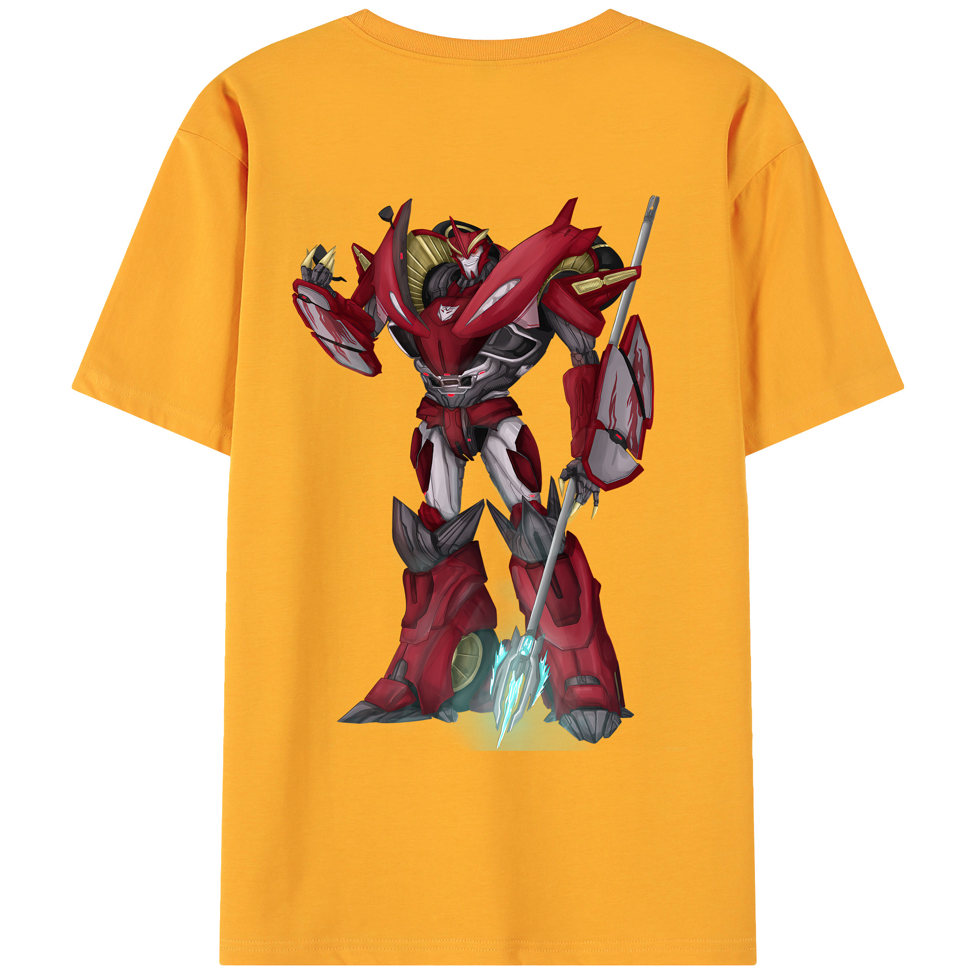 （画像用） Transformers トランスフォーマー 綿100％ メンズ半袖Tシャツ（バックプリント） 通気性