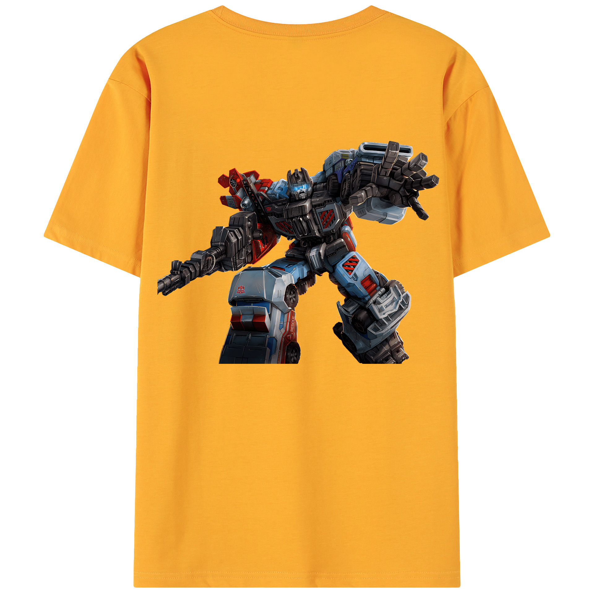 （画像用） Transformers トランスフォーマー 綿100％ メンズ半袖Tシャツ（バックプリント） 通気性