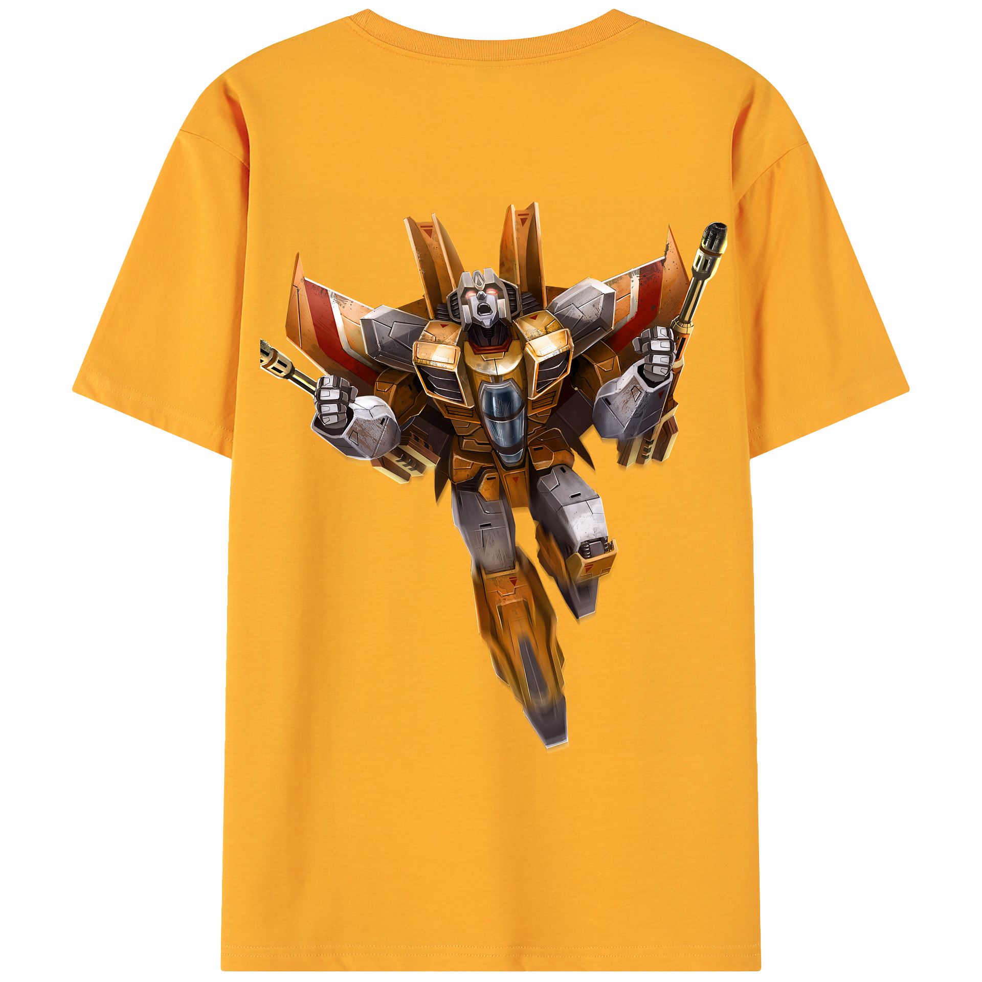 （画像用） Transformers トランスフォーマー 綿100％ メンズ半袖Tシャツ（バックプリント） 通気性