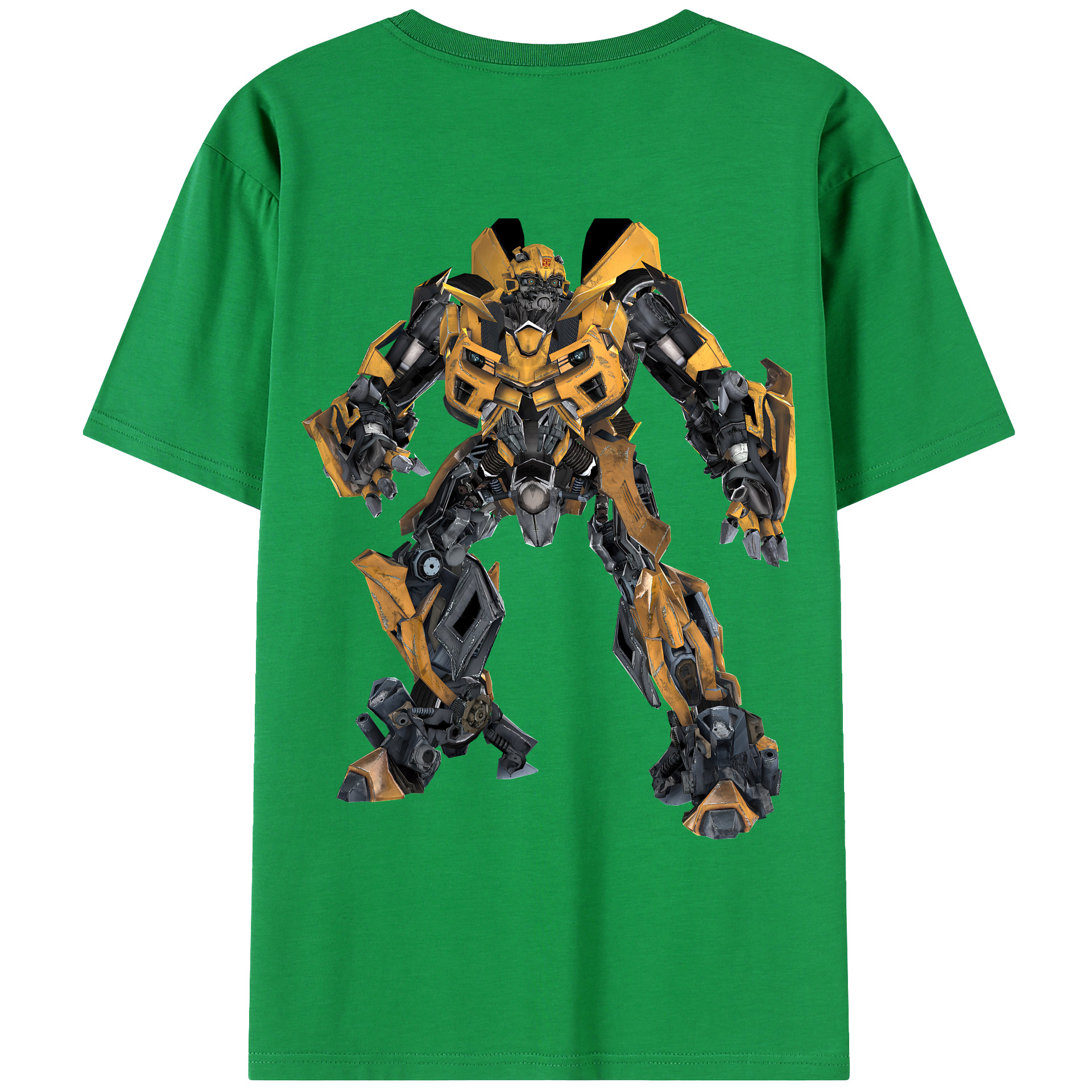 （画像用） Transformers トランスフォーマー 綿100％ メンズ半袖Tシャツ（バックプリント） 通気性