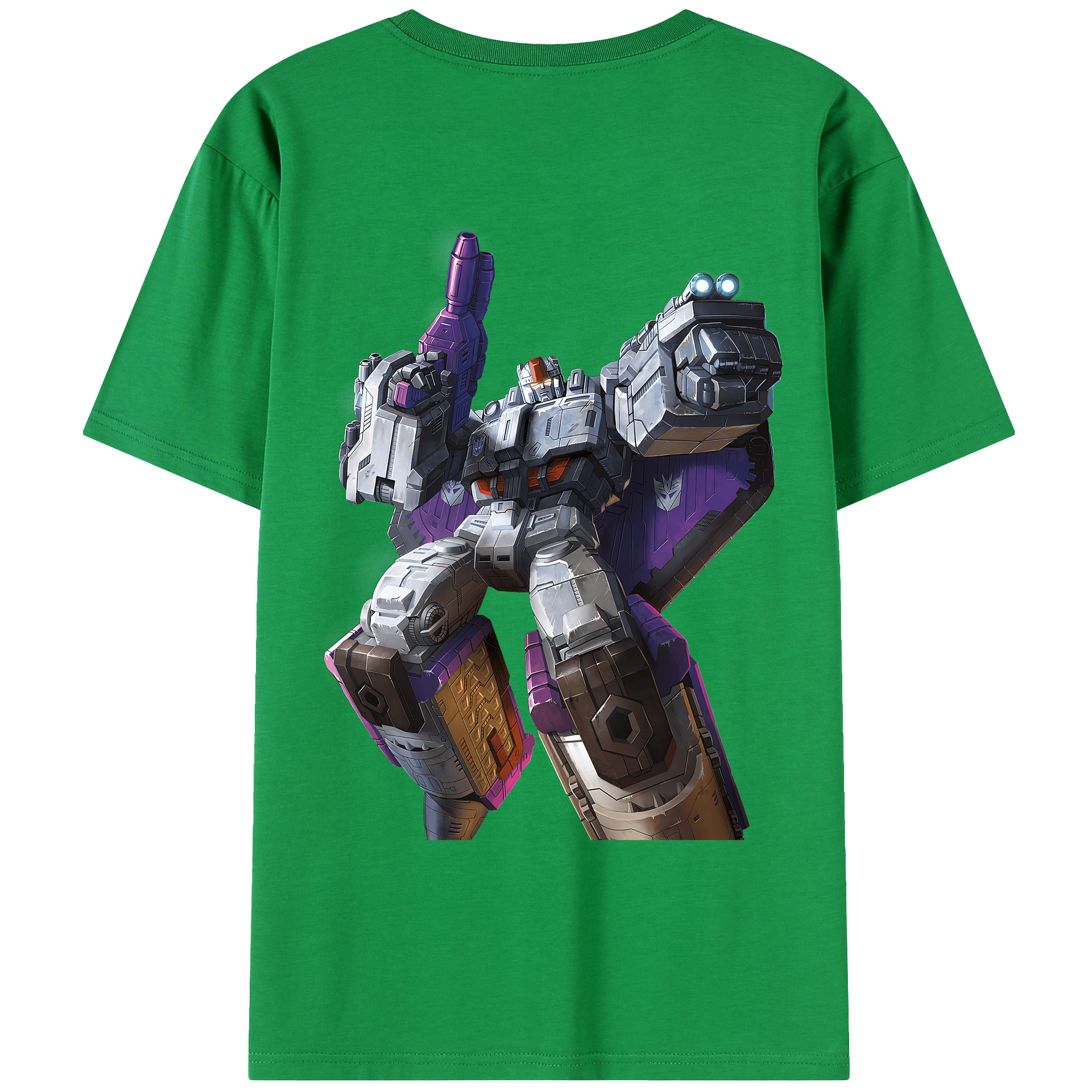（画像用） Transformers トランスフォーマー 綿100％ メンズ半袖Tシャツ（バックプリント） 通気性