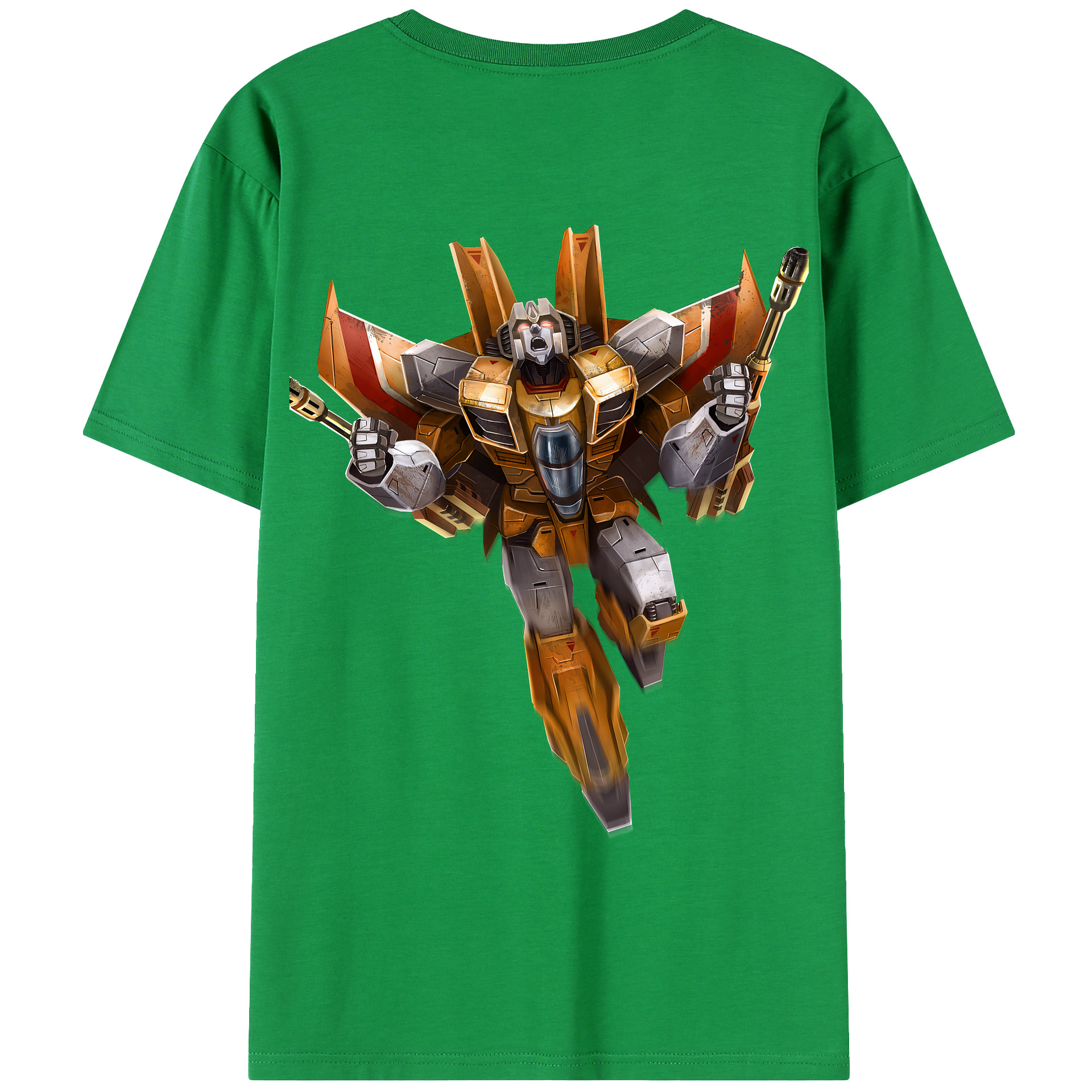 （画像用） Transformers トランスフォーマー 綿100％ メンズ半袖Tシャツ（バックプリント） 通気性
