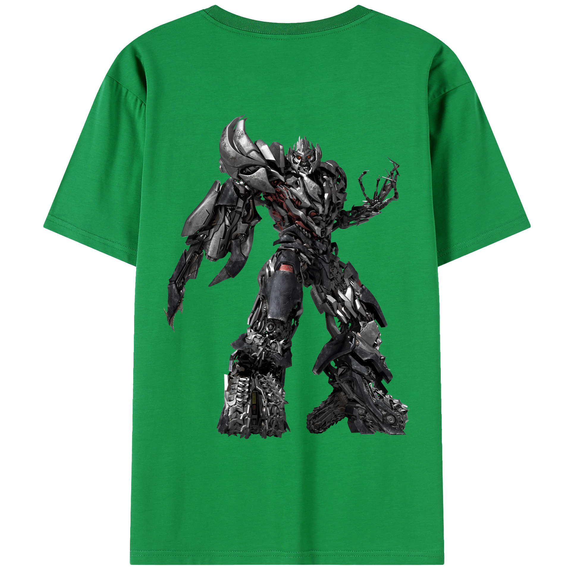 （画像用） Transformers トランスフォーマー 綿100％ メンズ半袖Tシャツ（バックプリント） 通気性