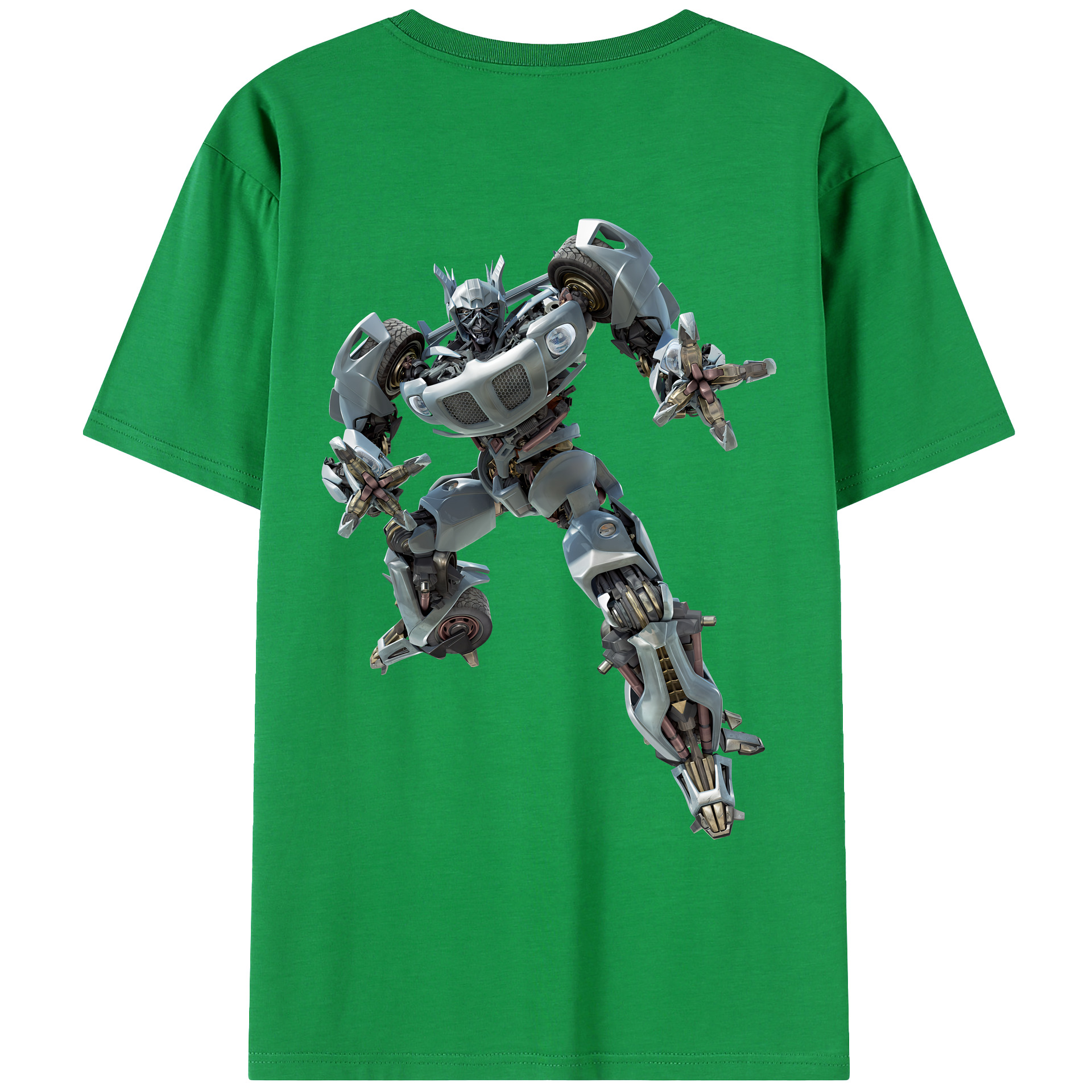 （画像用） Transformers トランスフォーマー 綿100％ メンズ半袖Tシャツ（バックプリント） 通気性